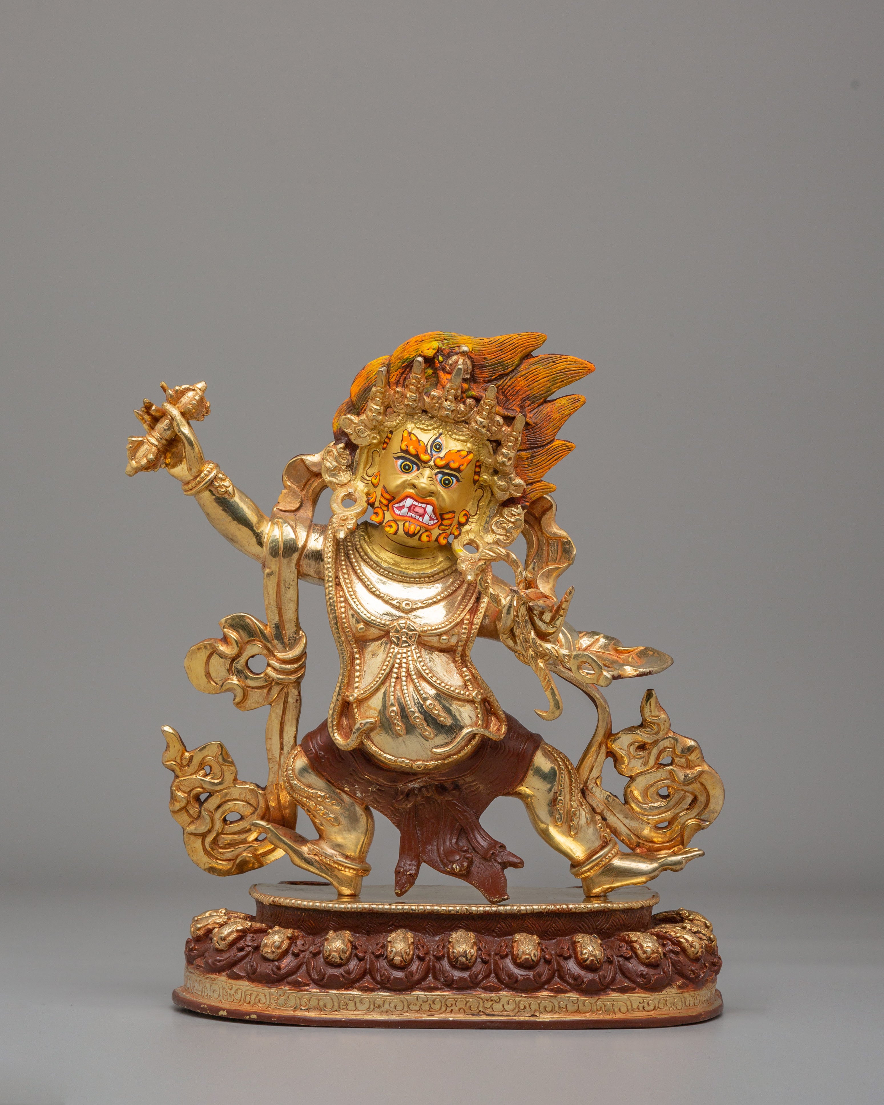 Tibetan Power Deity Vajrapani Statue | Guardian of Dharma