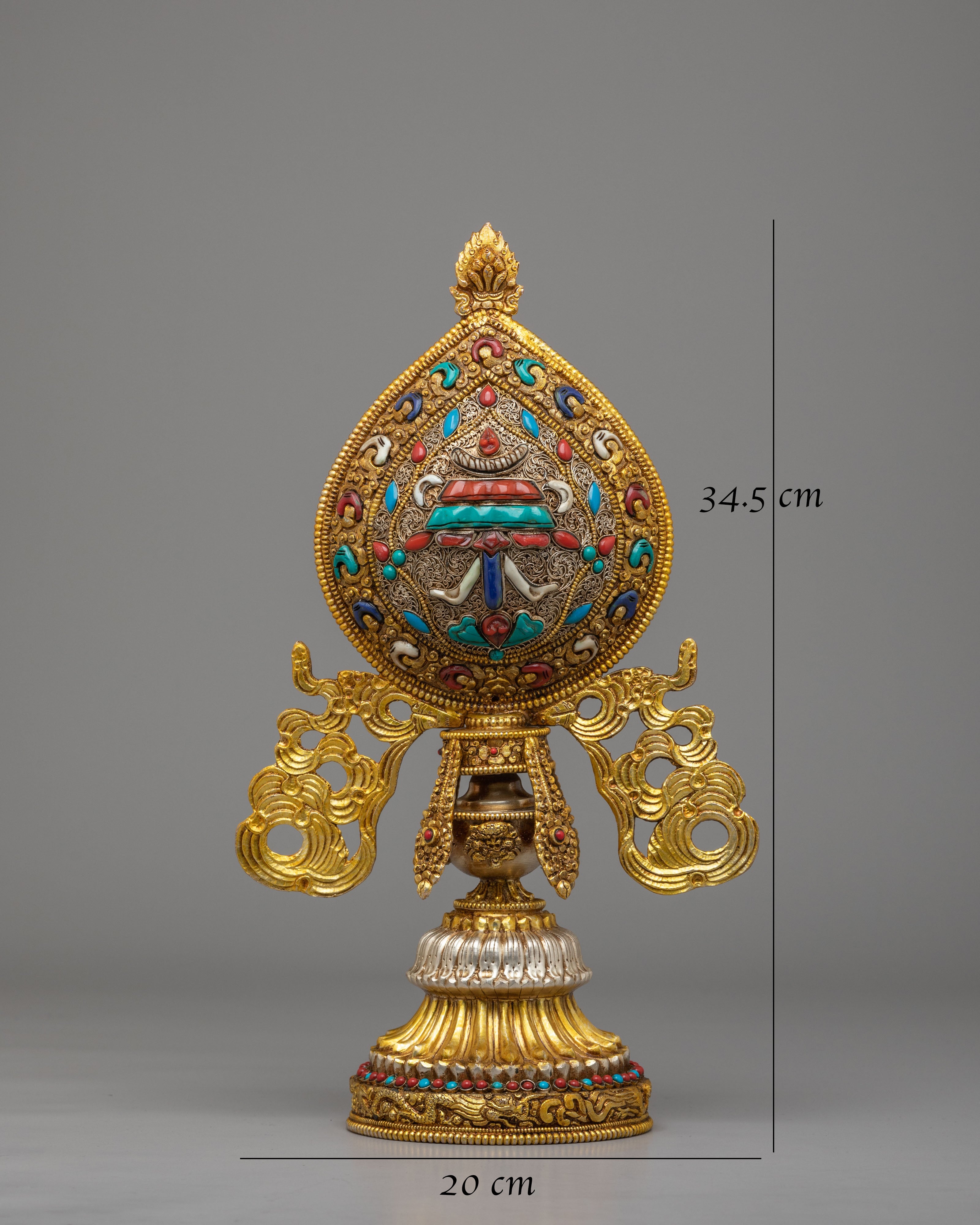 Ashtamangala Buddhist Symbol Set | Traditional Ritual Artwork