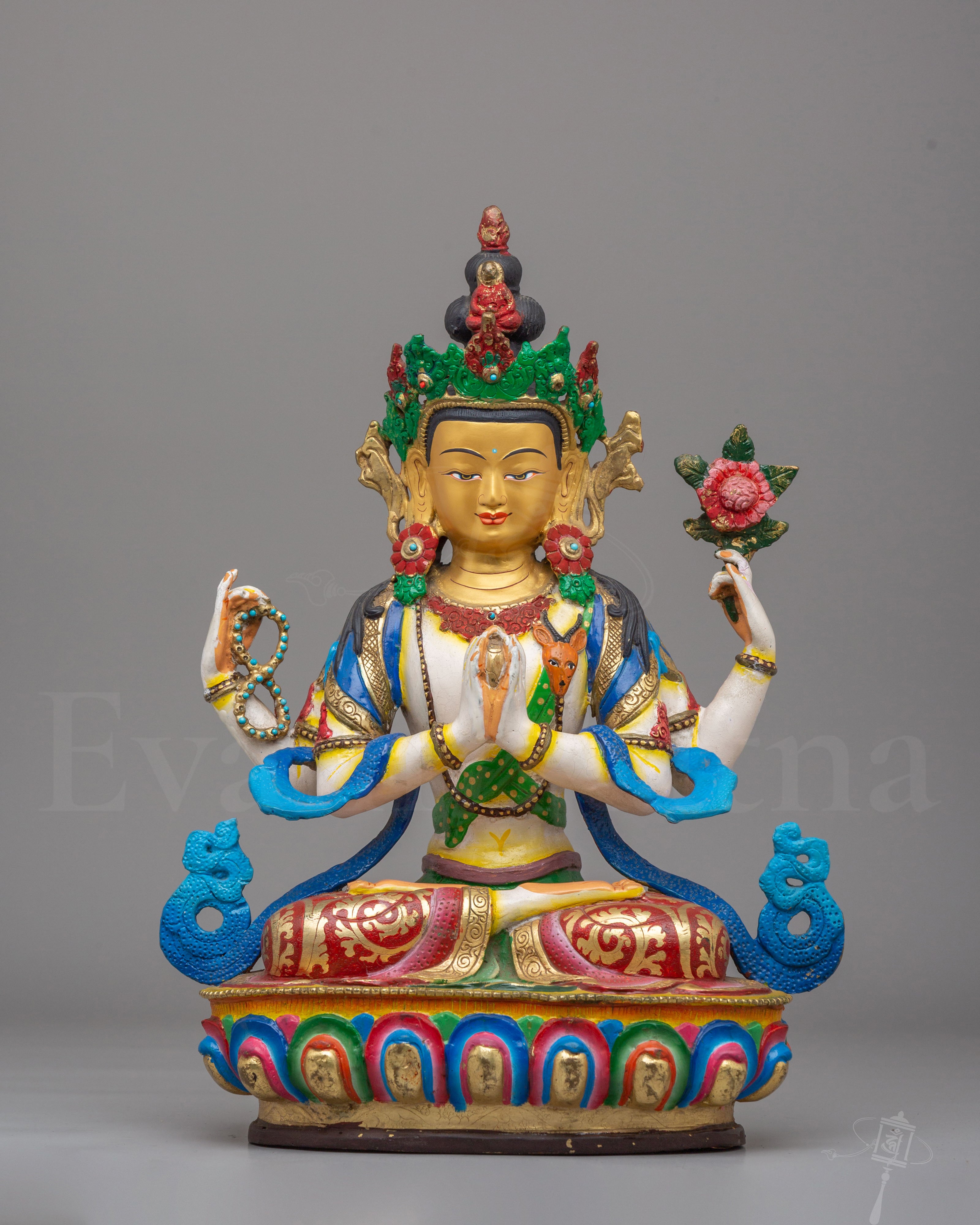 Handcrafted Compassion Chenrezig Statue 
