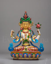 Handcrafted Compassion Chenrezig Statue 