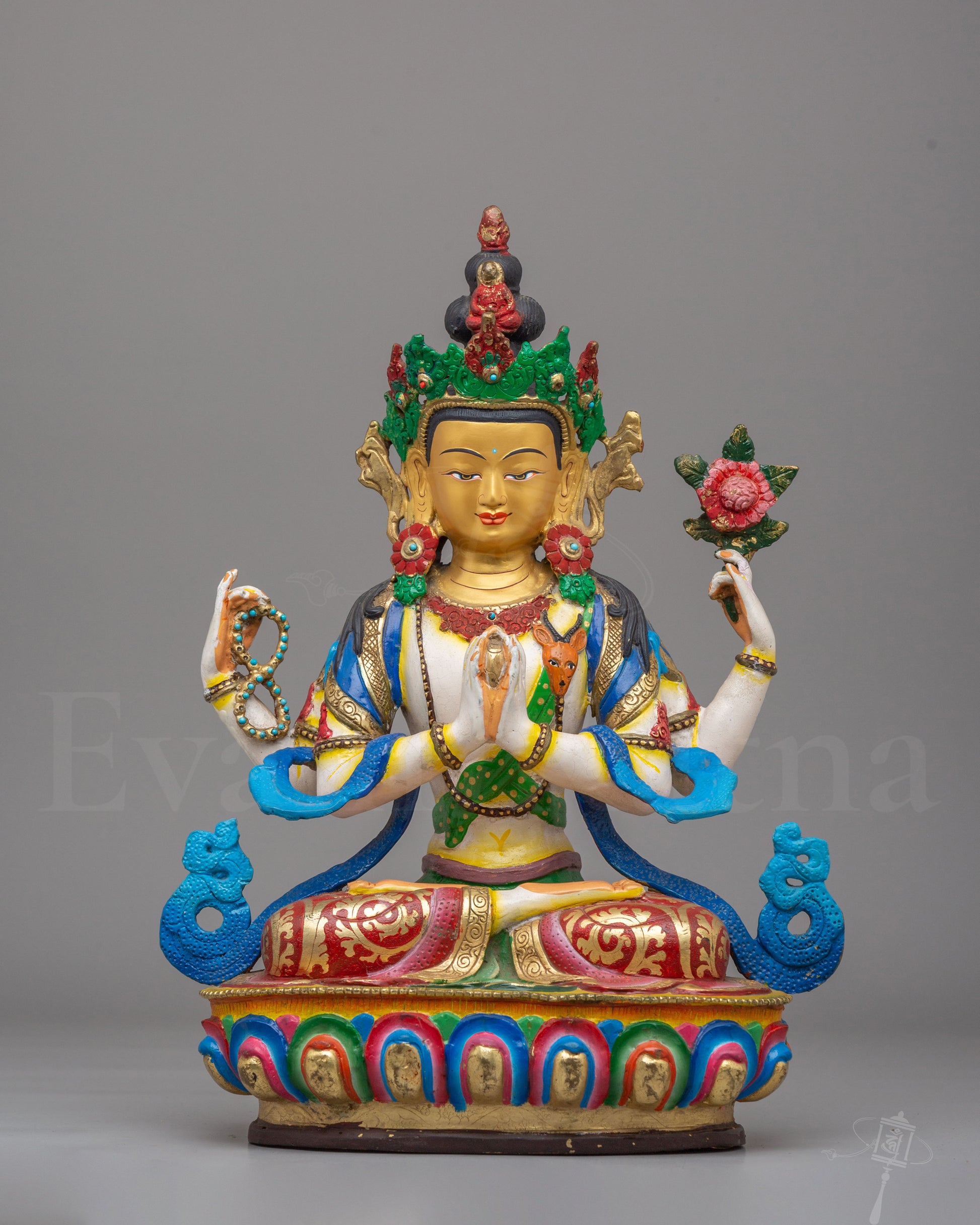 Handcrafted Compassion Chenrezig Statue 