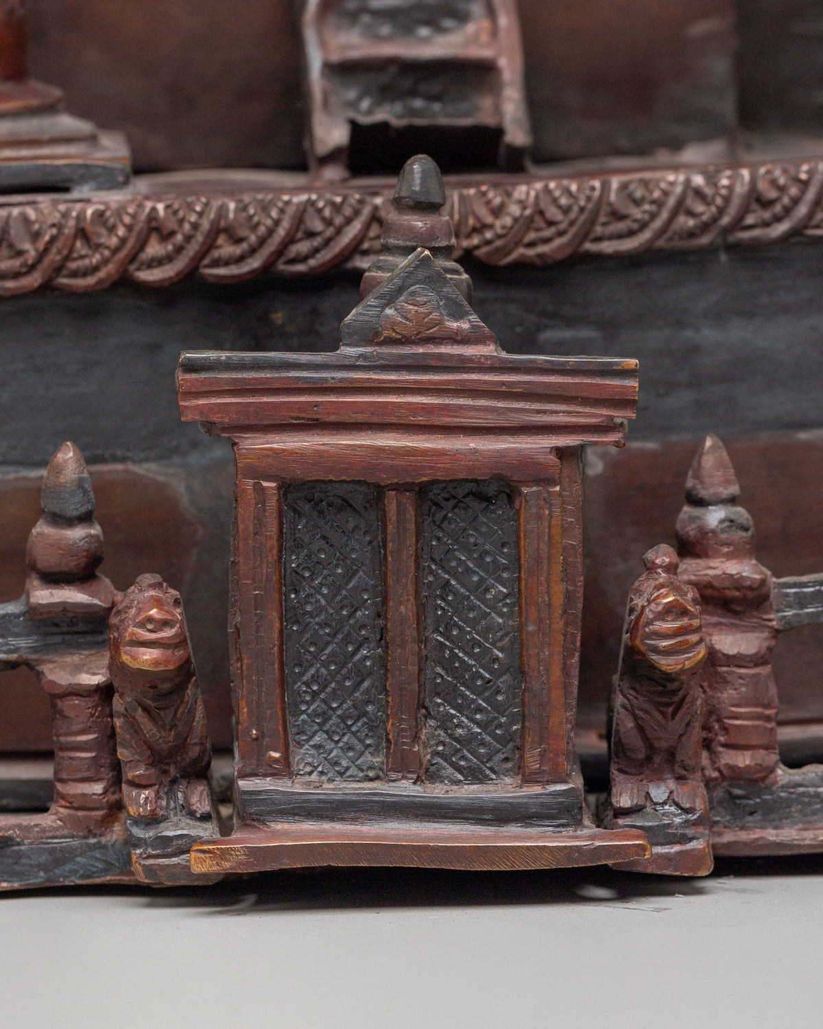 Buddhist Relic Altar Stupa | Central Stupa with Surrounding Sacred Stupas