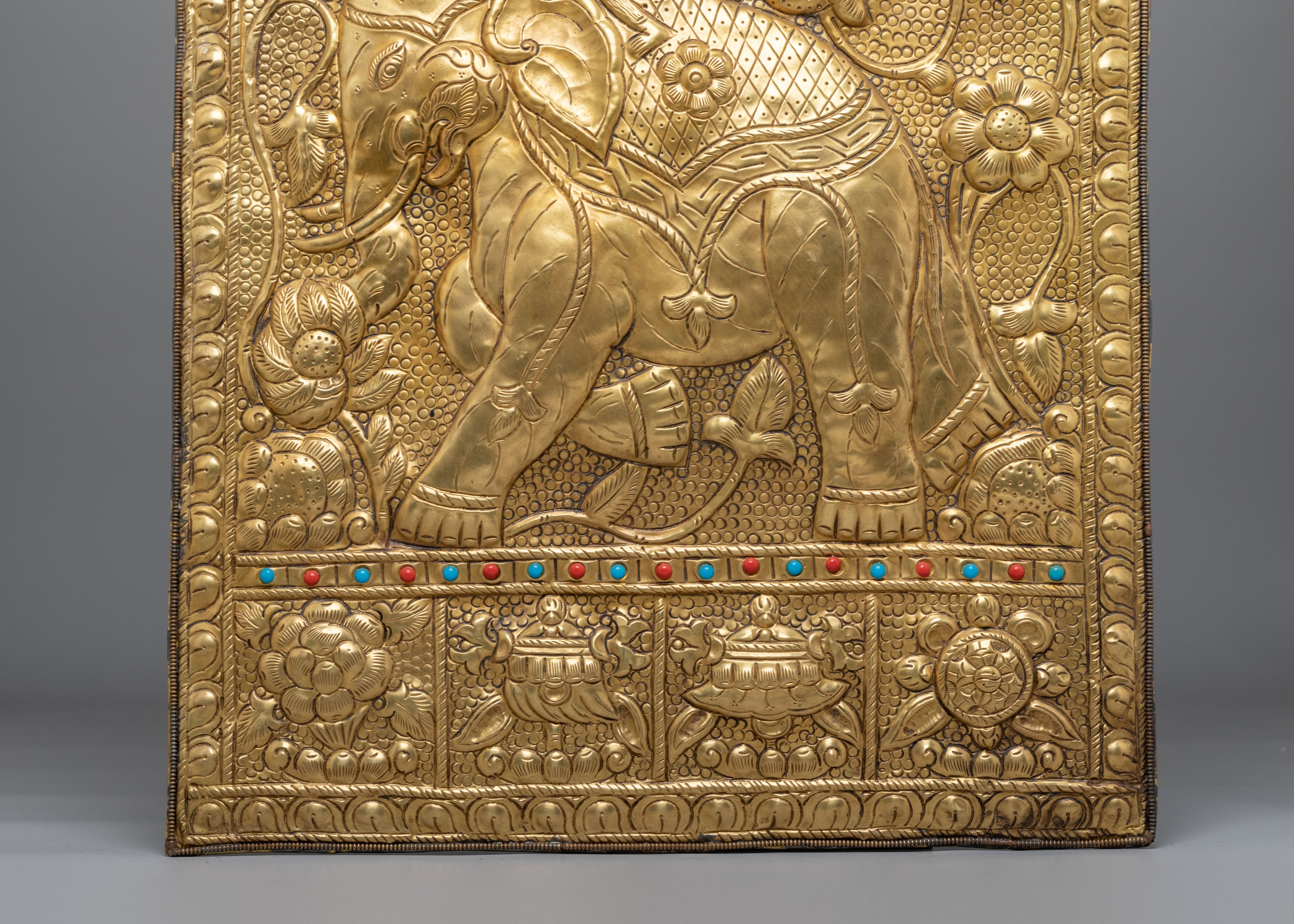 Himalayan Four Harmonious Animals Wall Hanging | Sacred Decor for Meditation and Home