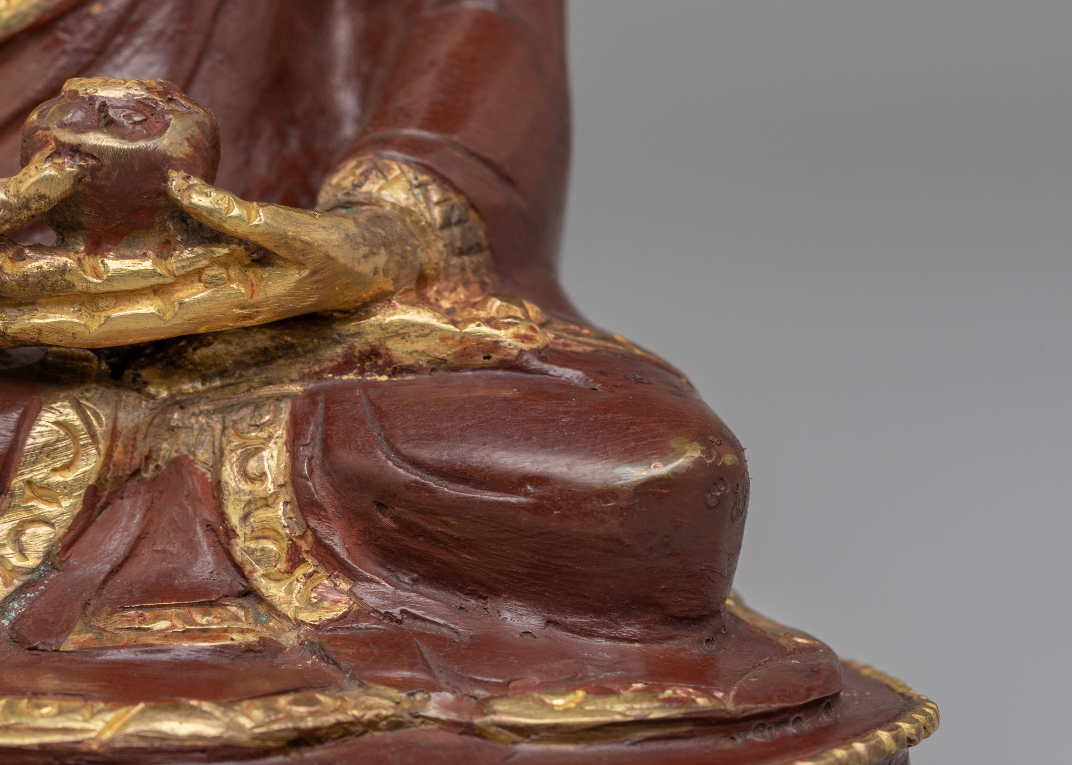Buddhist Pure Land Amitabha Statue | Traditional Tibetan Handcrafted Artwork