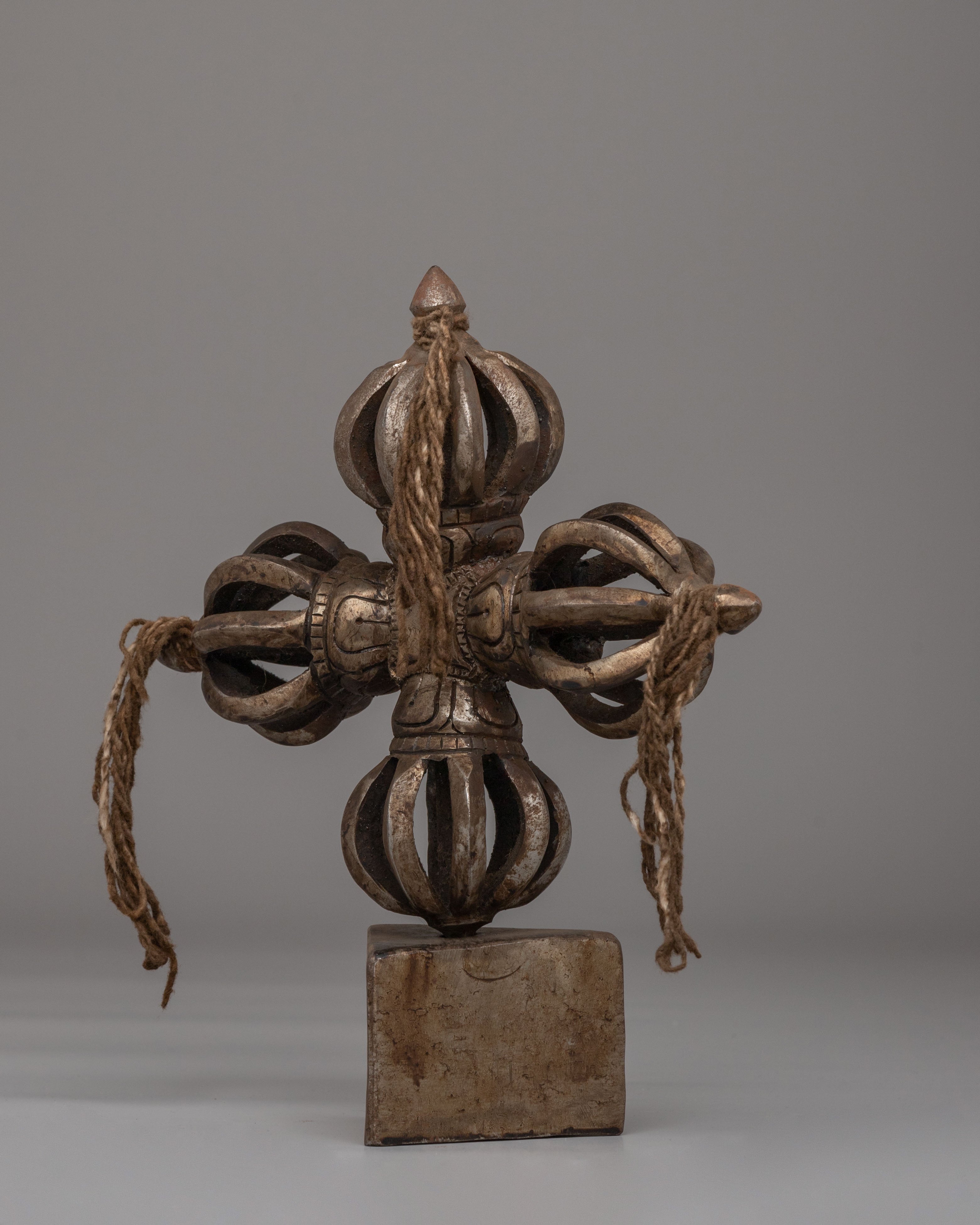 Bishwo Vajra With Stand | Handcrafted Iron Dorje