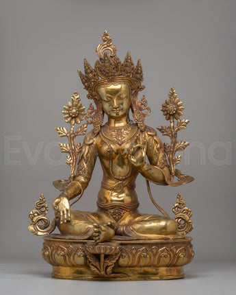 Sacred Green Tara Deity Statue