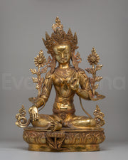 Sacred Green Tara Deity Statue