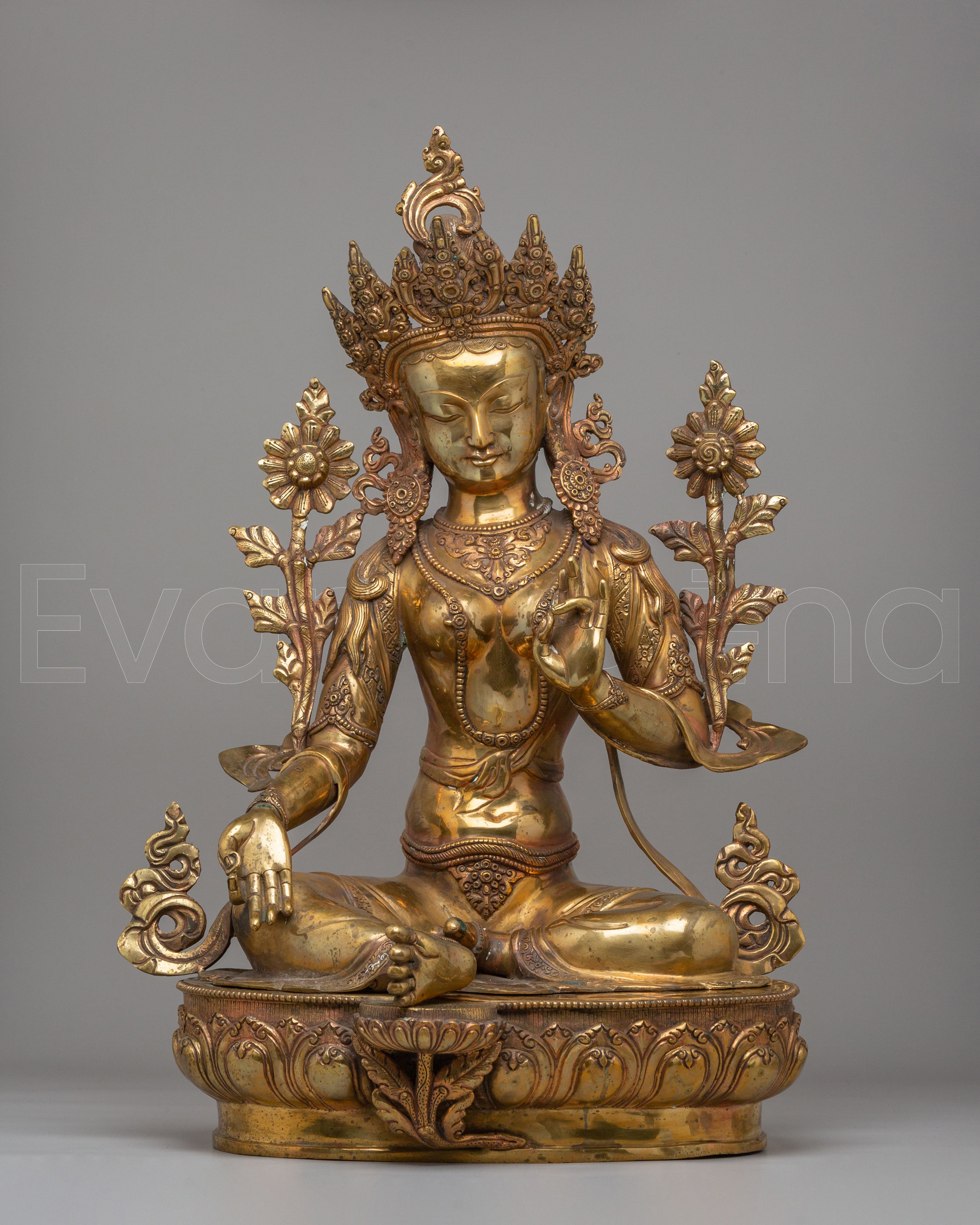 Sacred Green Tara Deity Statue