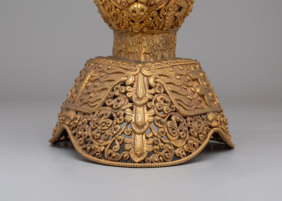 Handcrafted Buddhist Kapala | Sacred Offering Vessel