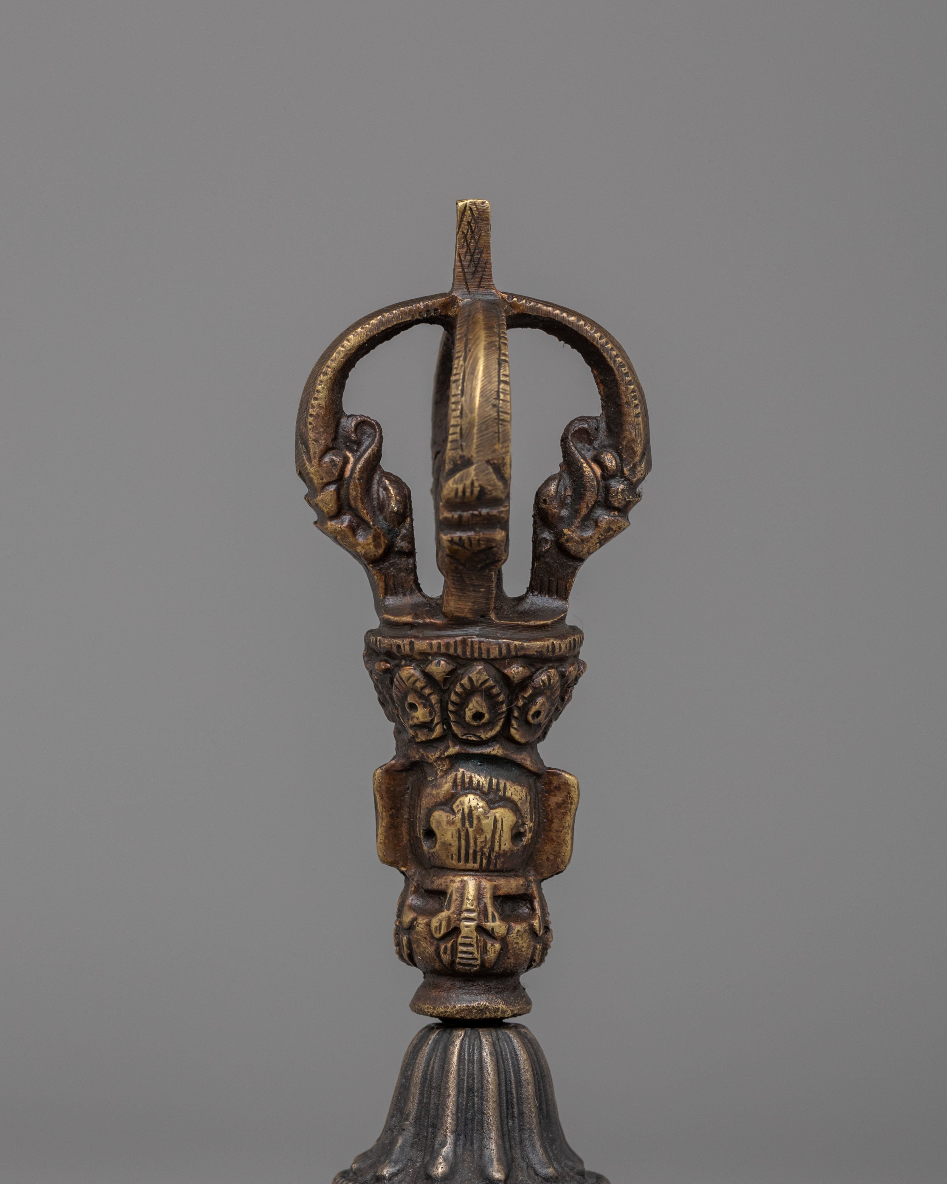 Tibetan Altar Vajra and Bell Set | Sacred Ritual Items