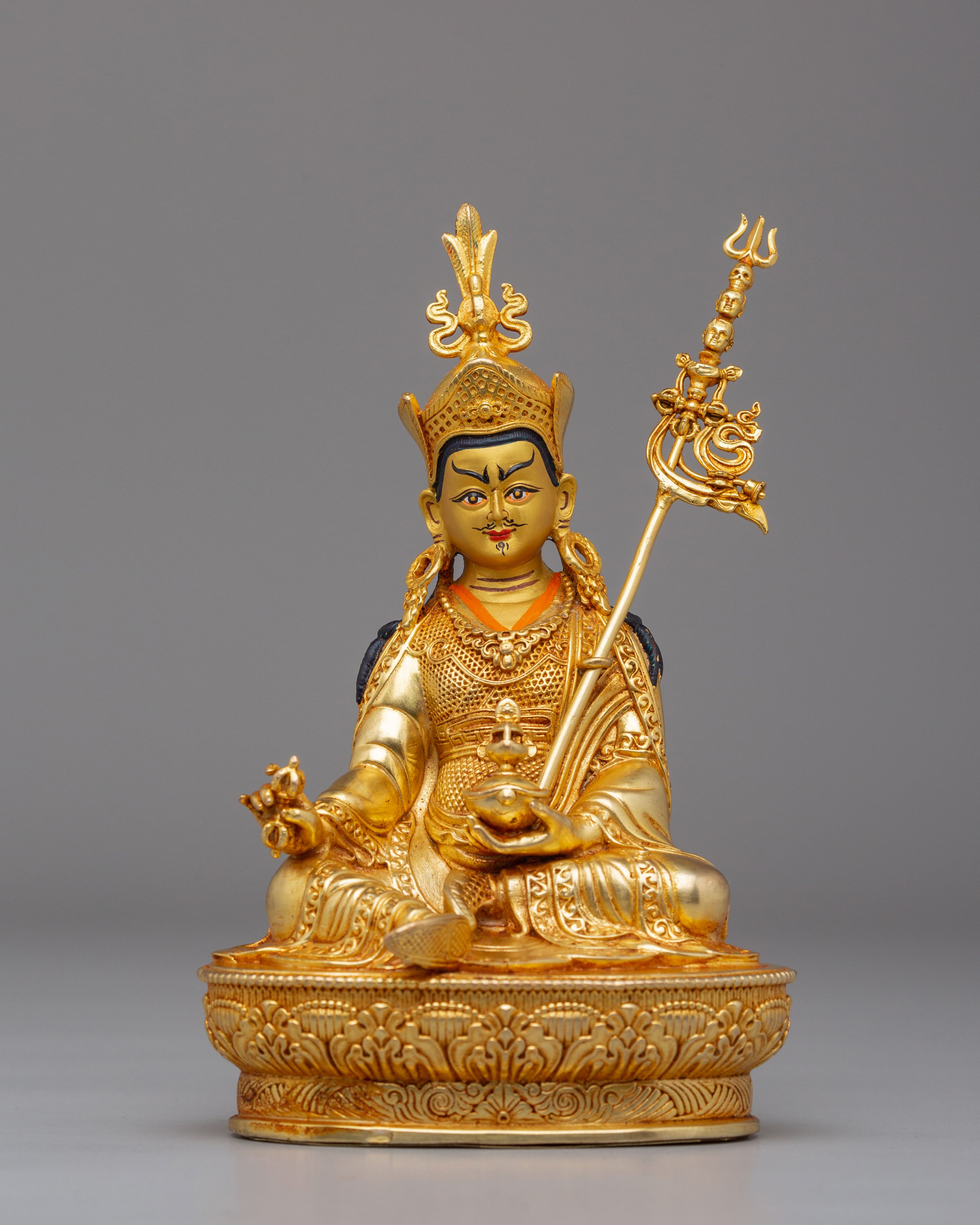Handmade Buddha Dharma Sangha Statue Set | Tibetan Artwork