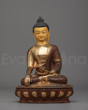 24K Gold Plated Shakyamuni Buddha Statue
