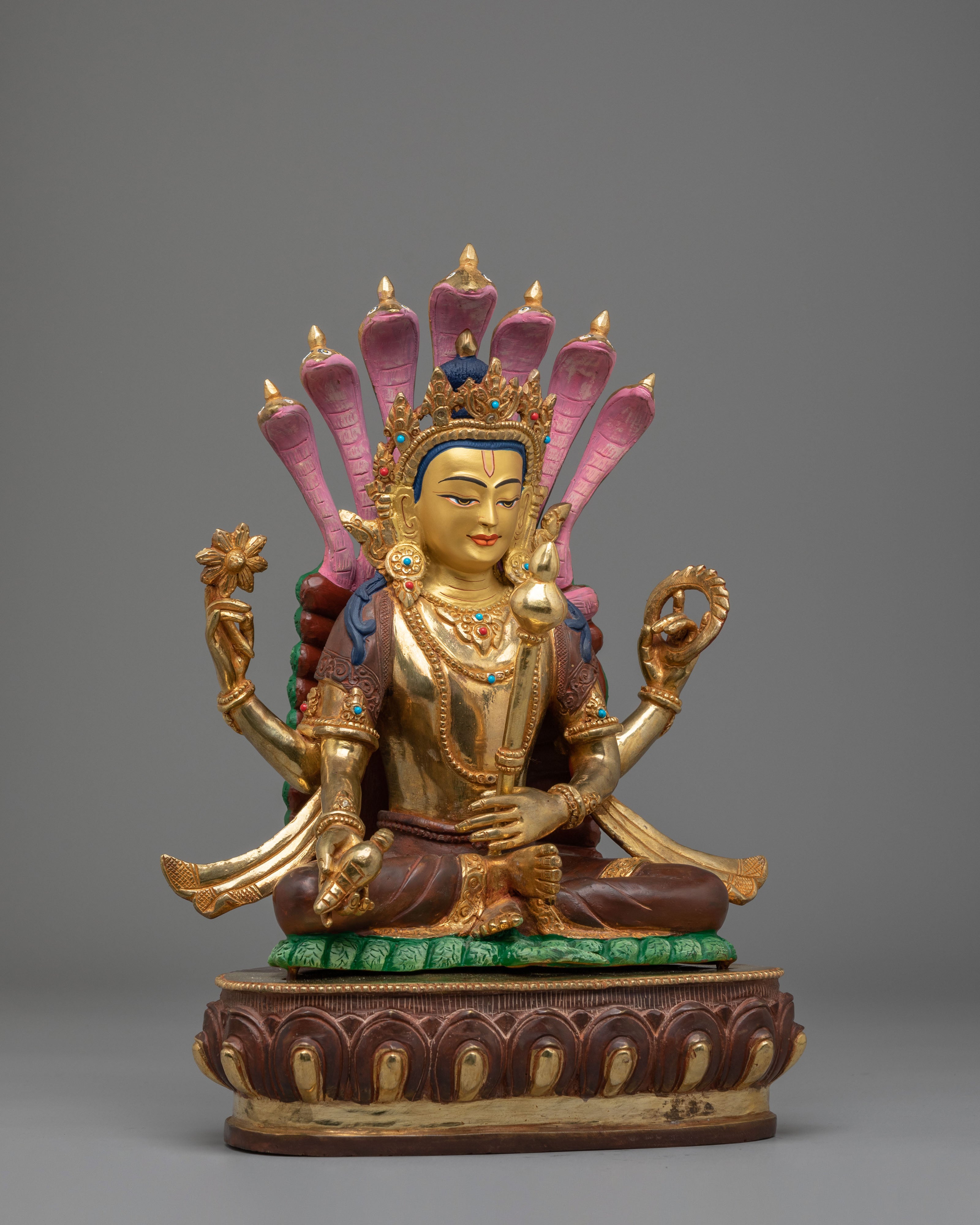 Traditional Bishnu Altar Statue | Spiritual Home Decor