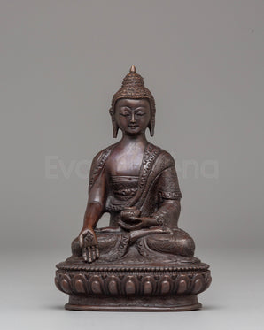 Oxidized Handcrafted Ratnasambhava Statue