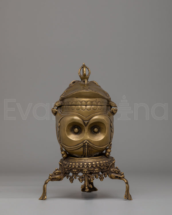 Himalayan Tibetan Handcrafted Kapala | Ritual Skull Cup