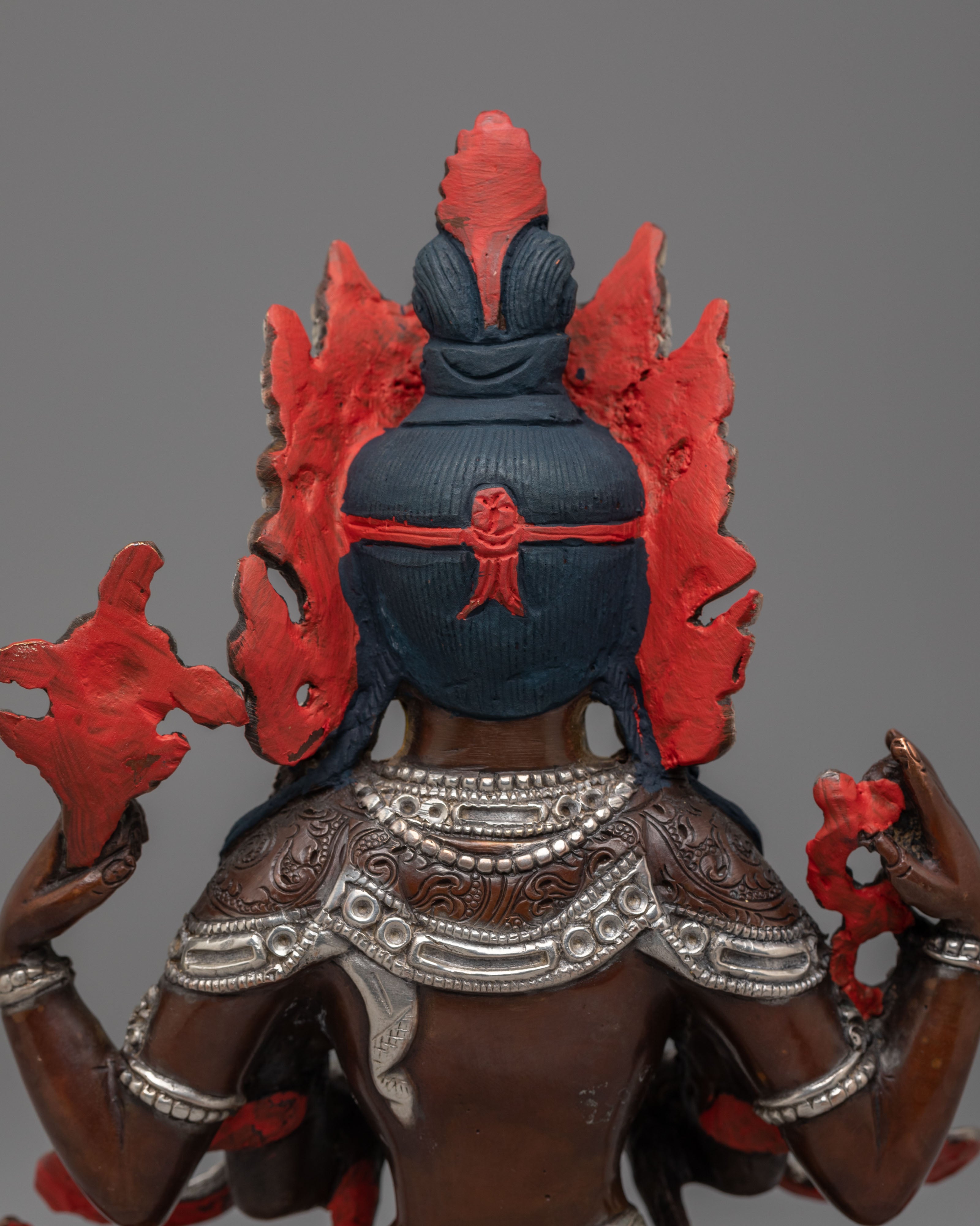 Tibetan Chenrezig Figurine | Bodhisattva of Compassion Statue