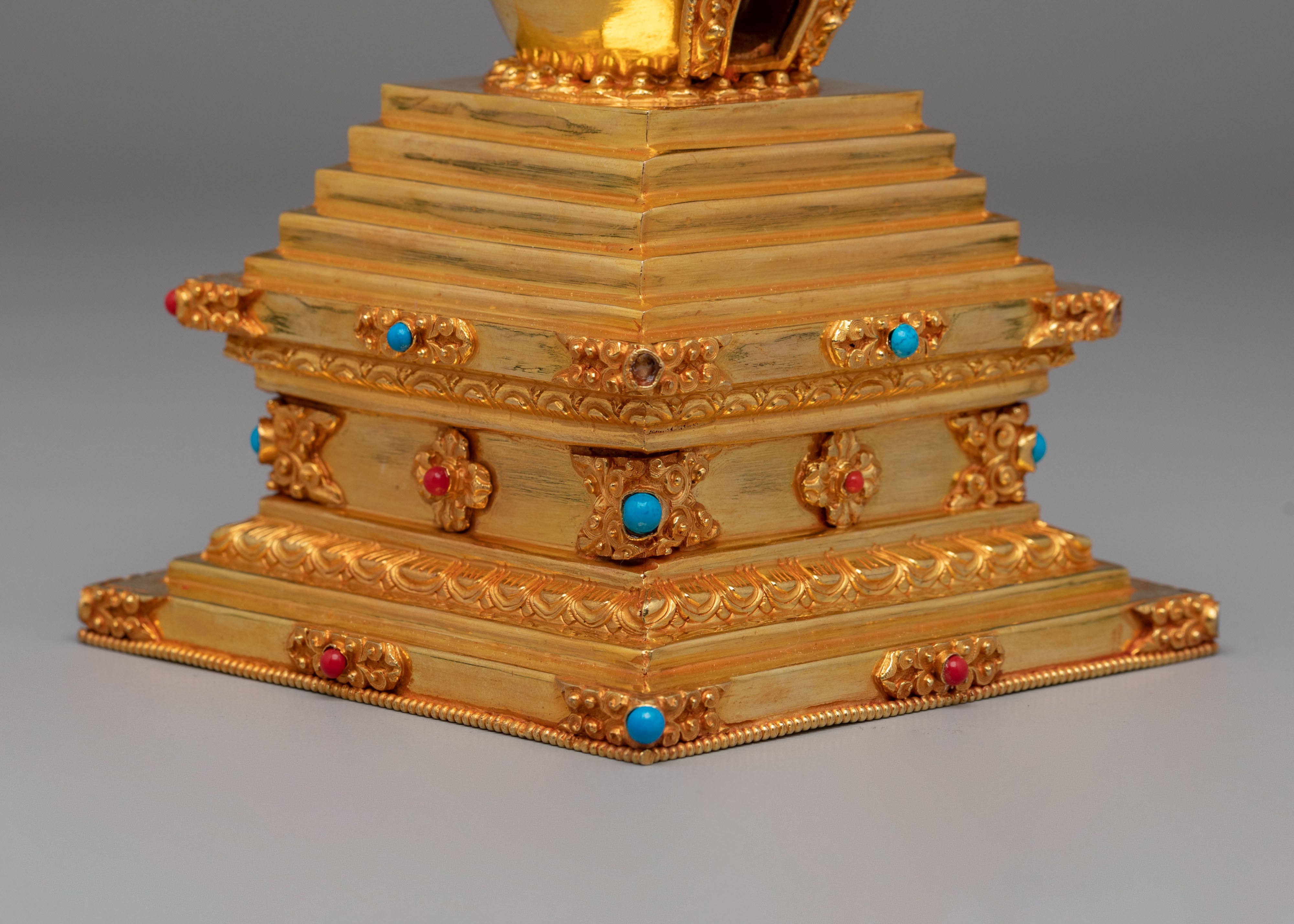 Jangchub Stupa Tibetan Monument | Traditional Tibetan Buddhist Shrine Decor