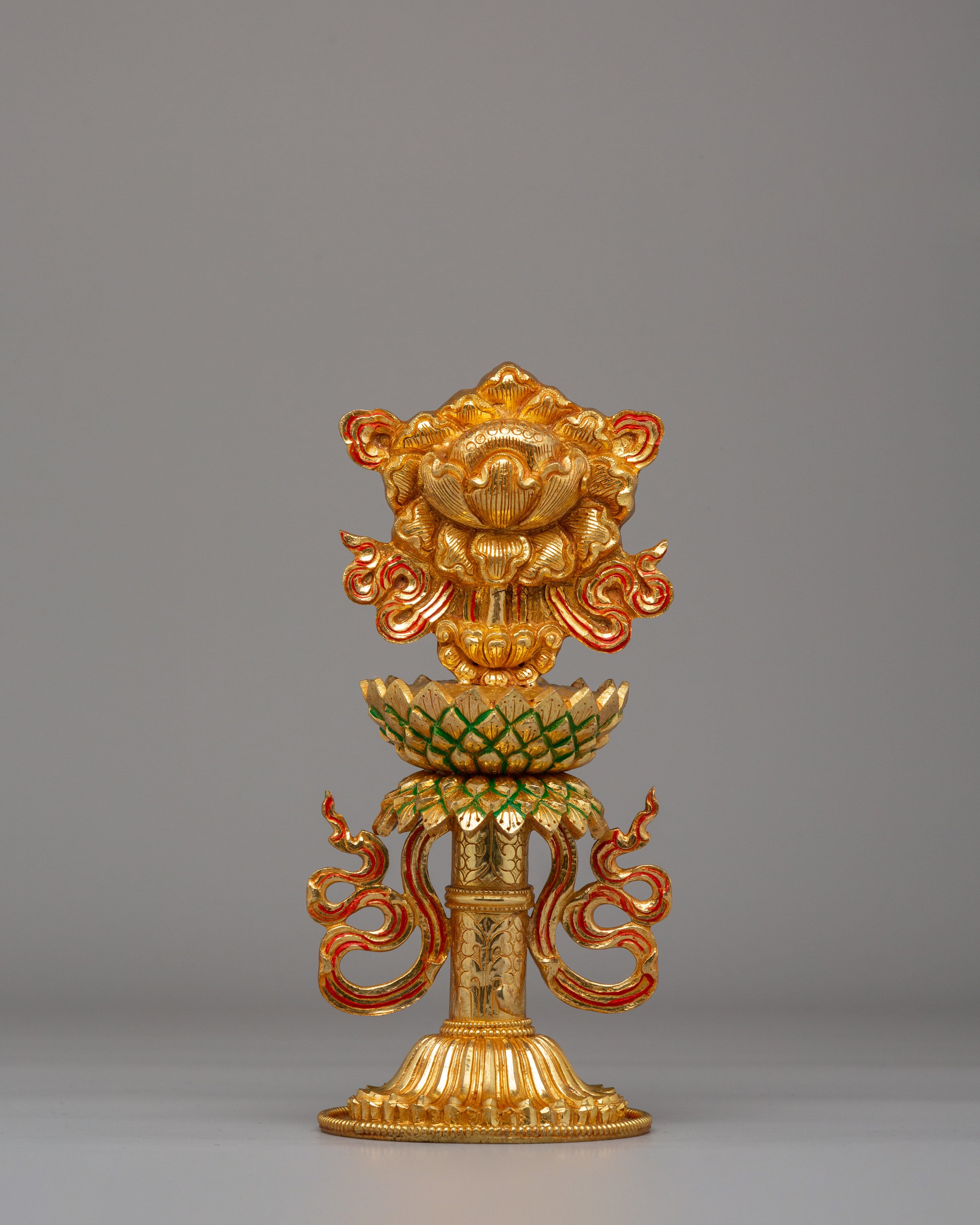 Buddhist Eight Symbols Sculpture Set | A Sacred Representation of Spiritual Blessings