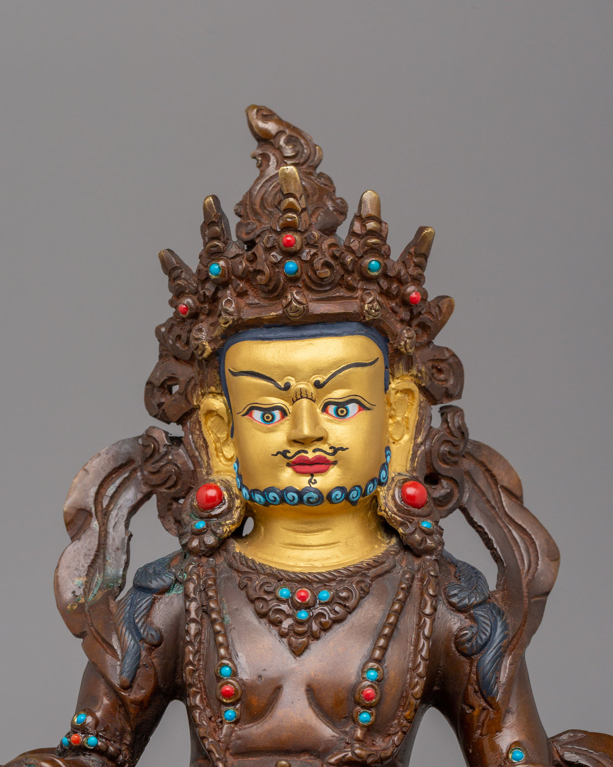 Buddhist Dzambhala Wealth God Statue | Spiritual Decor for Prosperity & Abundance