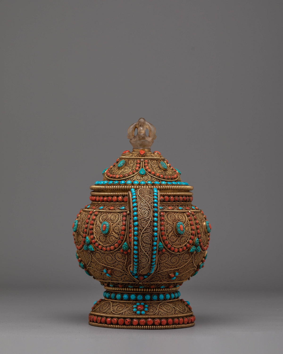 Tibetan Tea Pot for Home Decor | Spiritual & Artistic Teapot