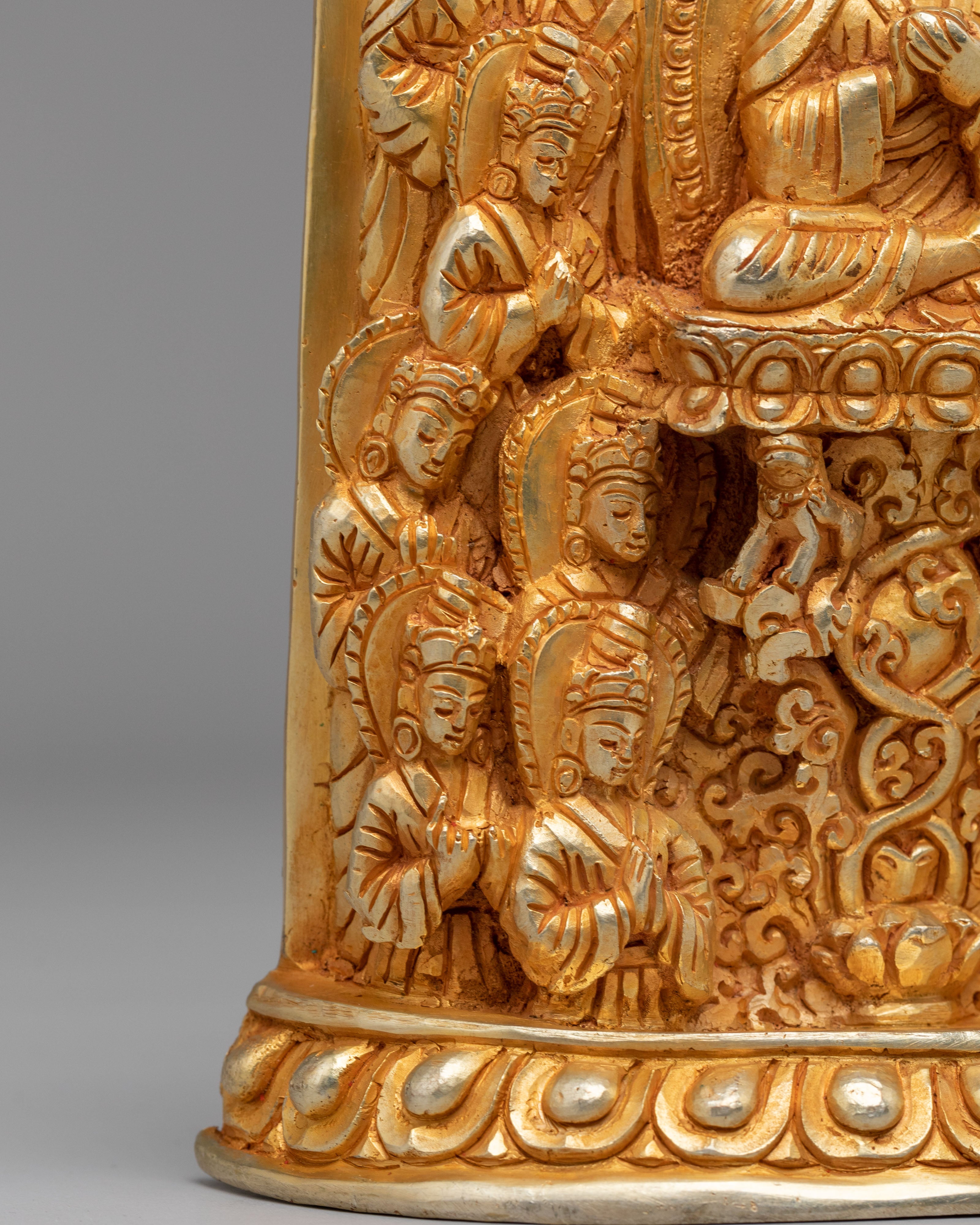 Ceremonial Vairochana Buddha Statue | Symbol of Cosmic Wisdom