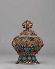 Buddhist Ceremonial Rice Pot Vessel