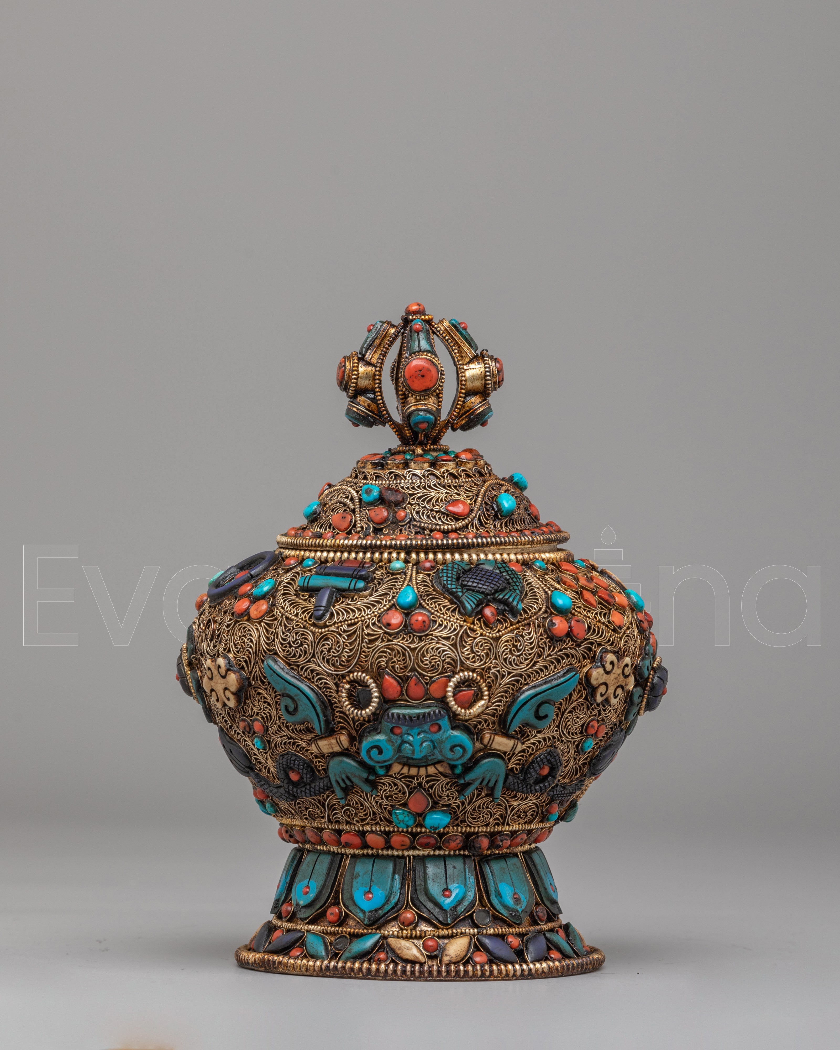 Buddhist Ceremonial Rice Pot Vessel