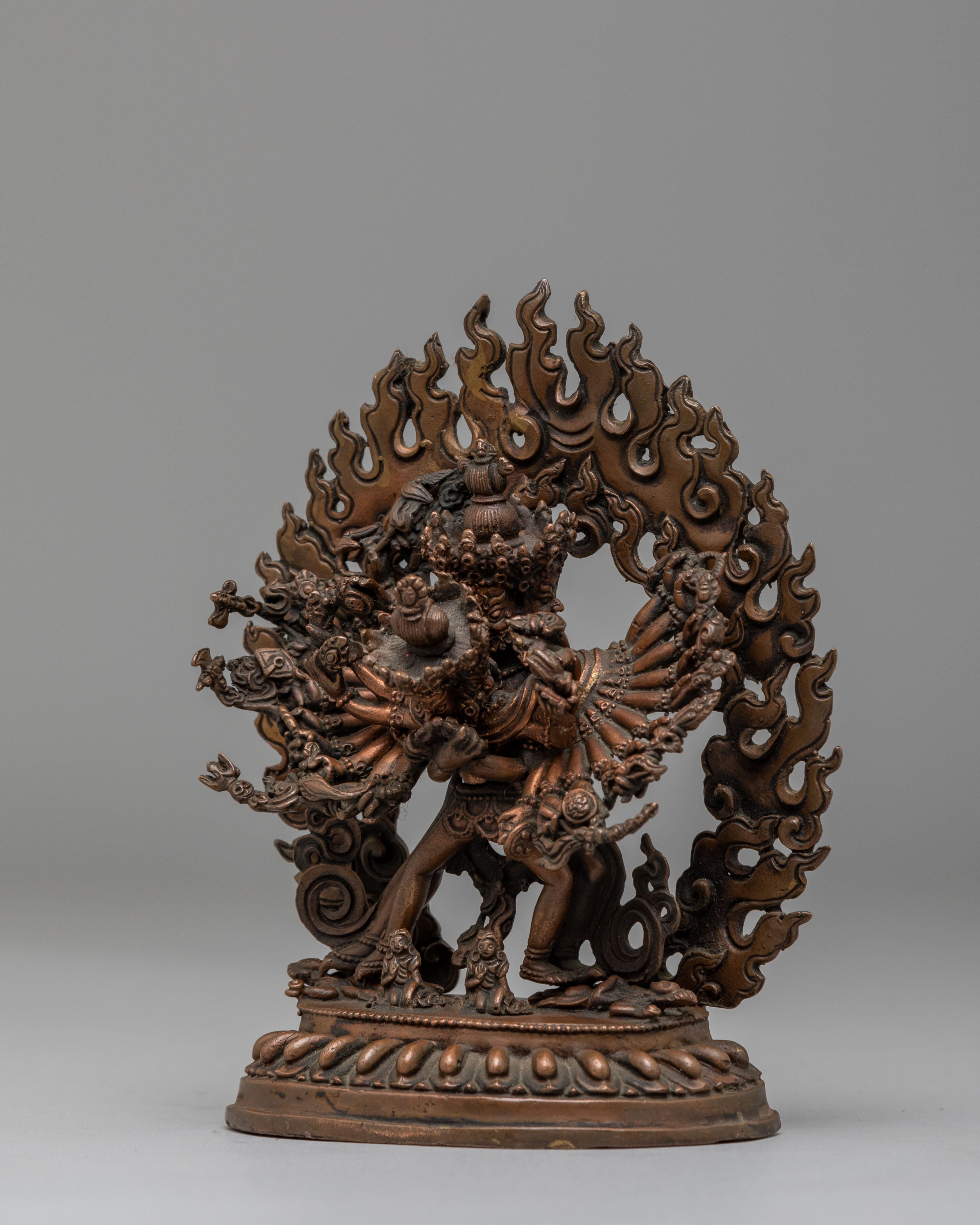 Himalayan Kalachakra Sculpture | Buddhist Kalachakra Deity Figurine