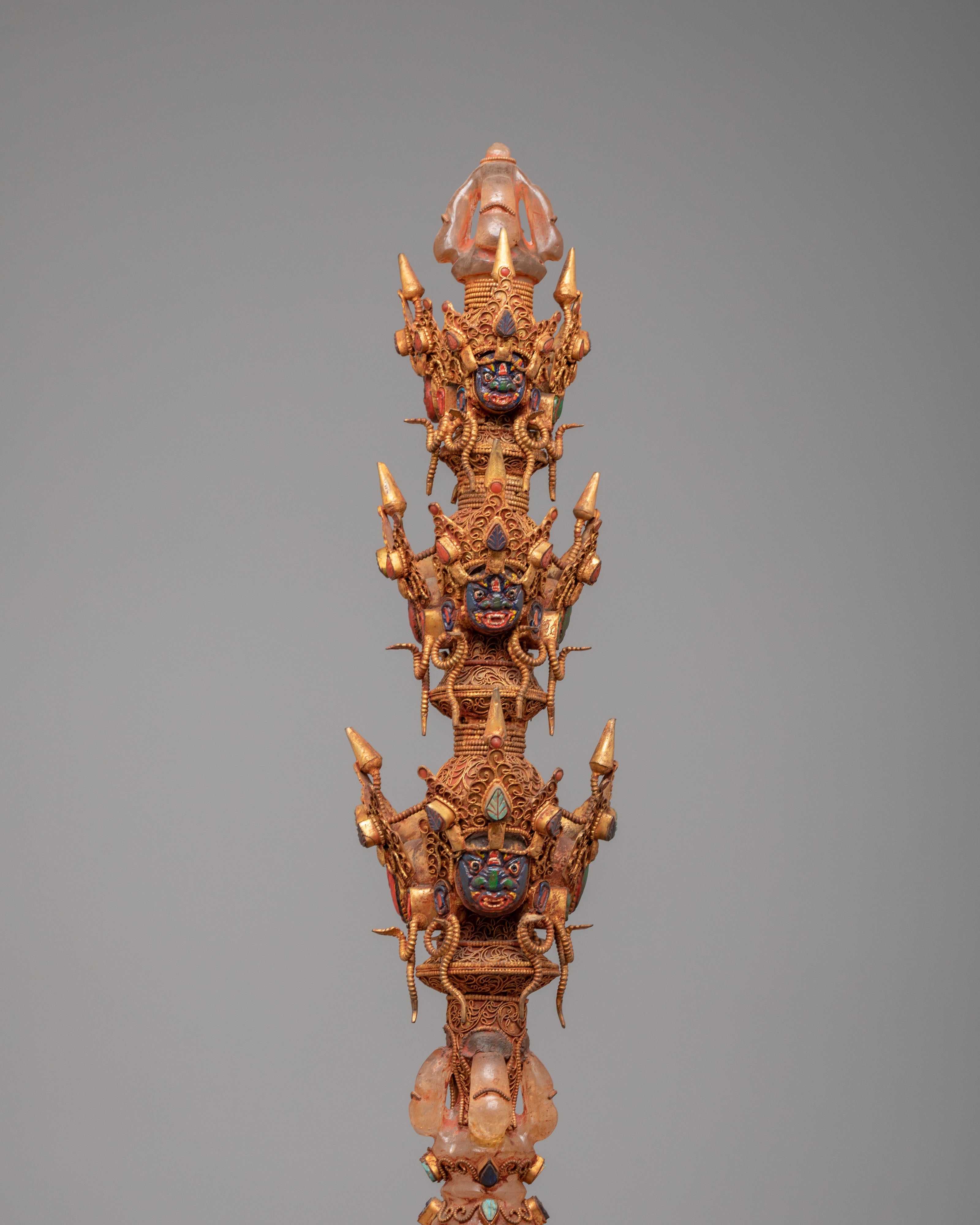 Traditional Phurba Ritual Dagger | Crystal Phurba for Protection