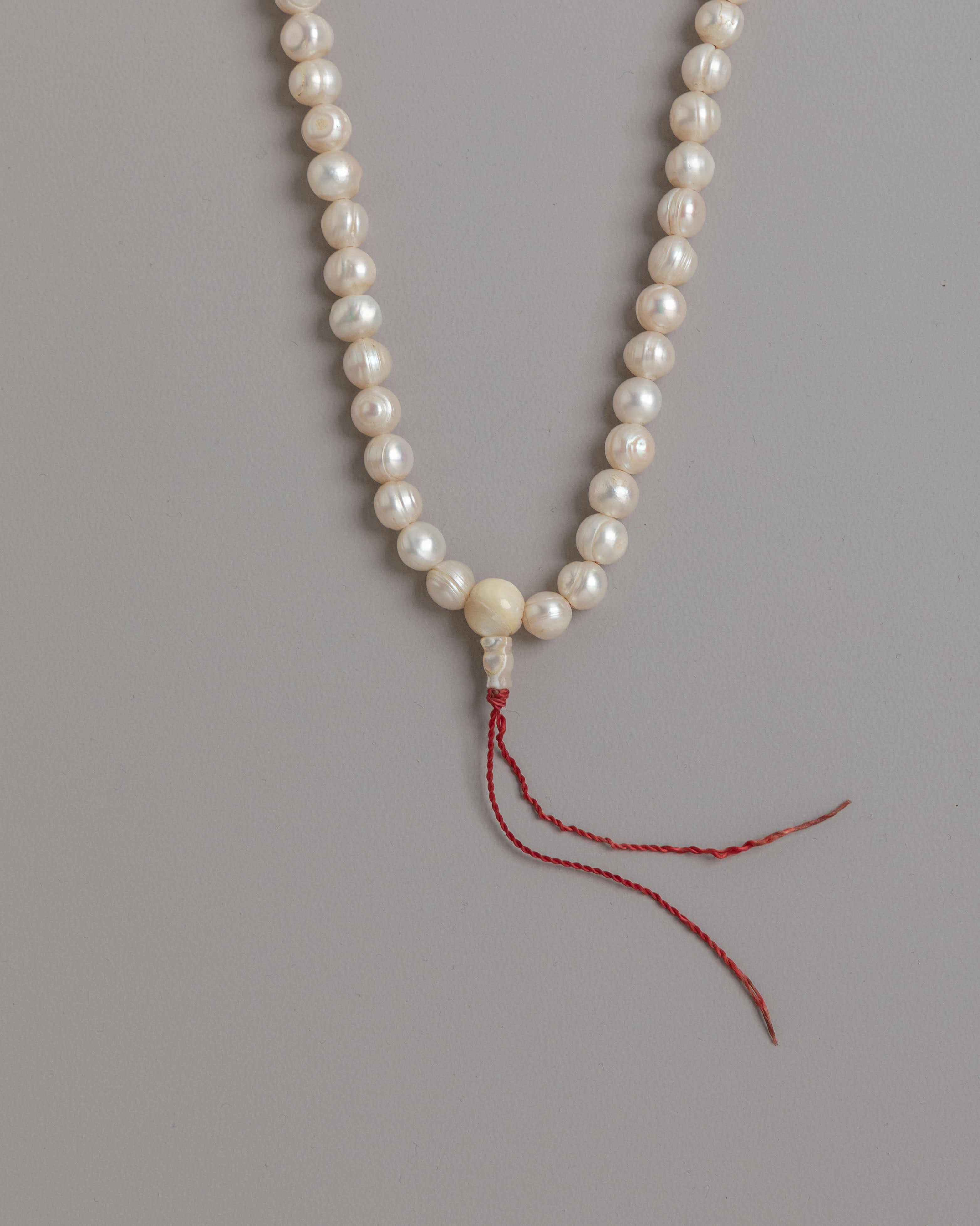 Spiritual Altar Mala Beads | Pearl Meditation Prayer Beads