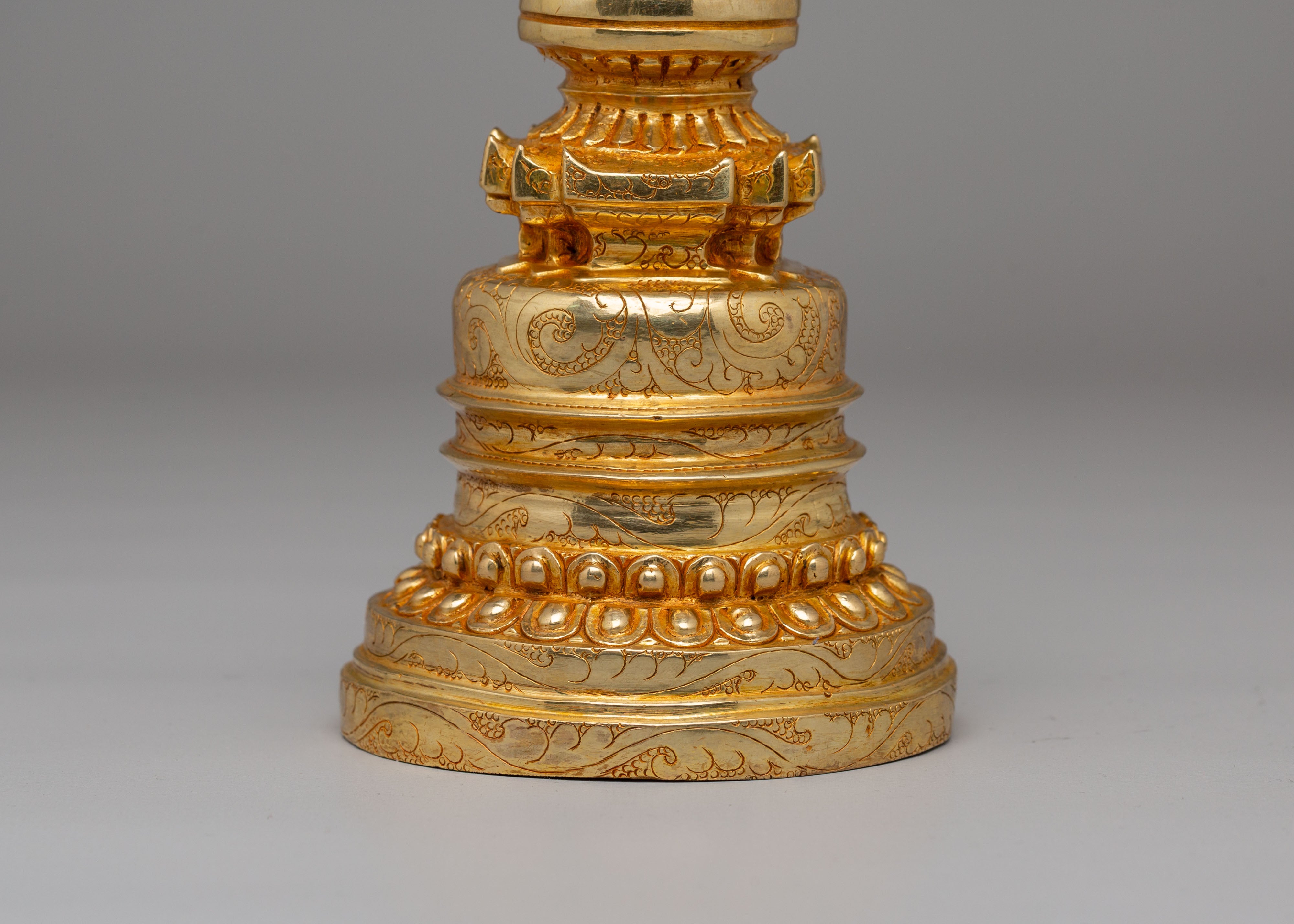 Handmade Kadampa Stupa | Sacred Tibetan Art for Meditation