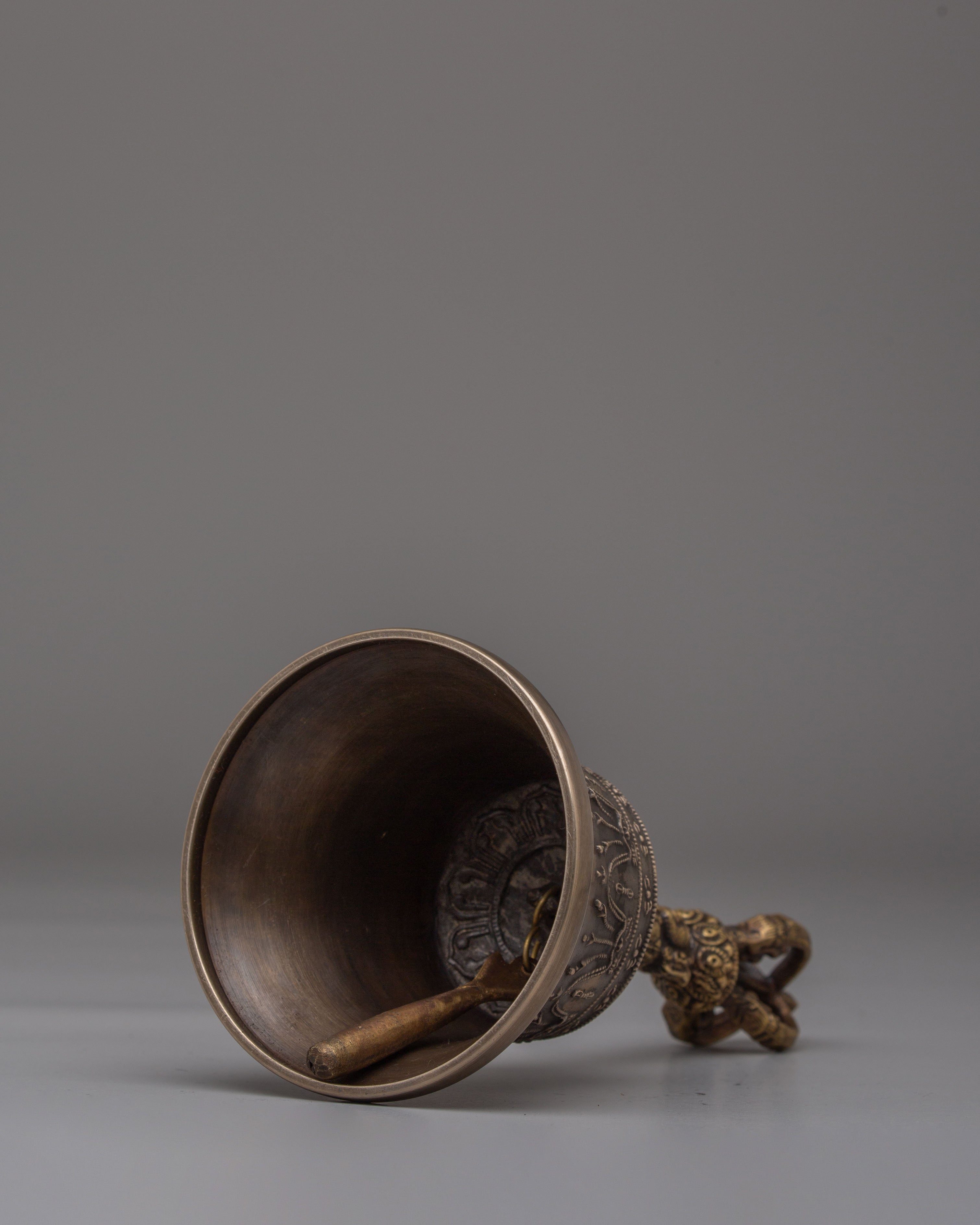 Traditional Buddhist Vajra and Bell Set | Handcrafted Tibetan Ritual Tools