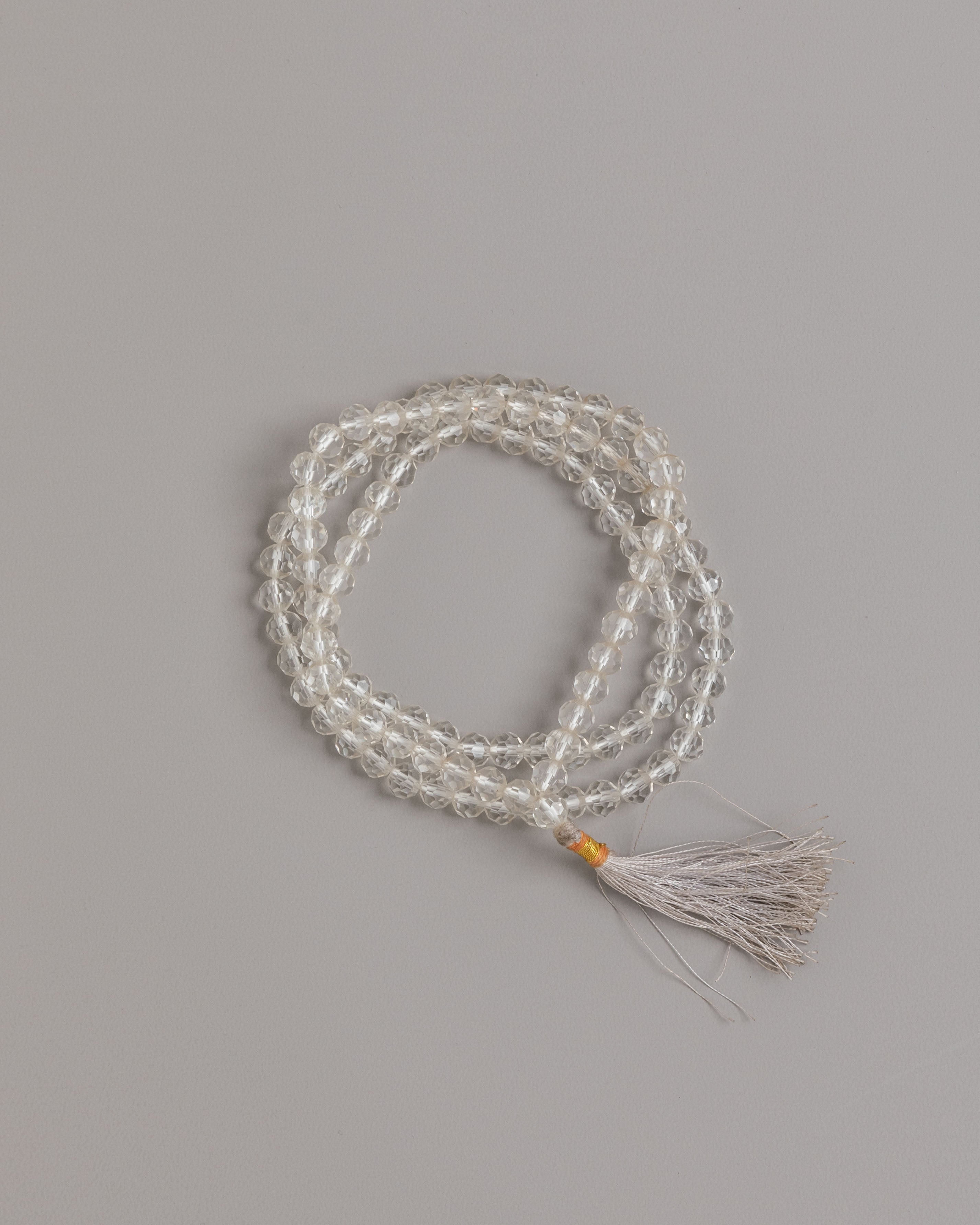 Tibetan Buddhist Mala | Natural Sphatik Crystal Prayer Beads