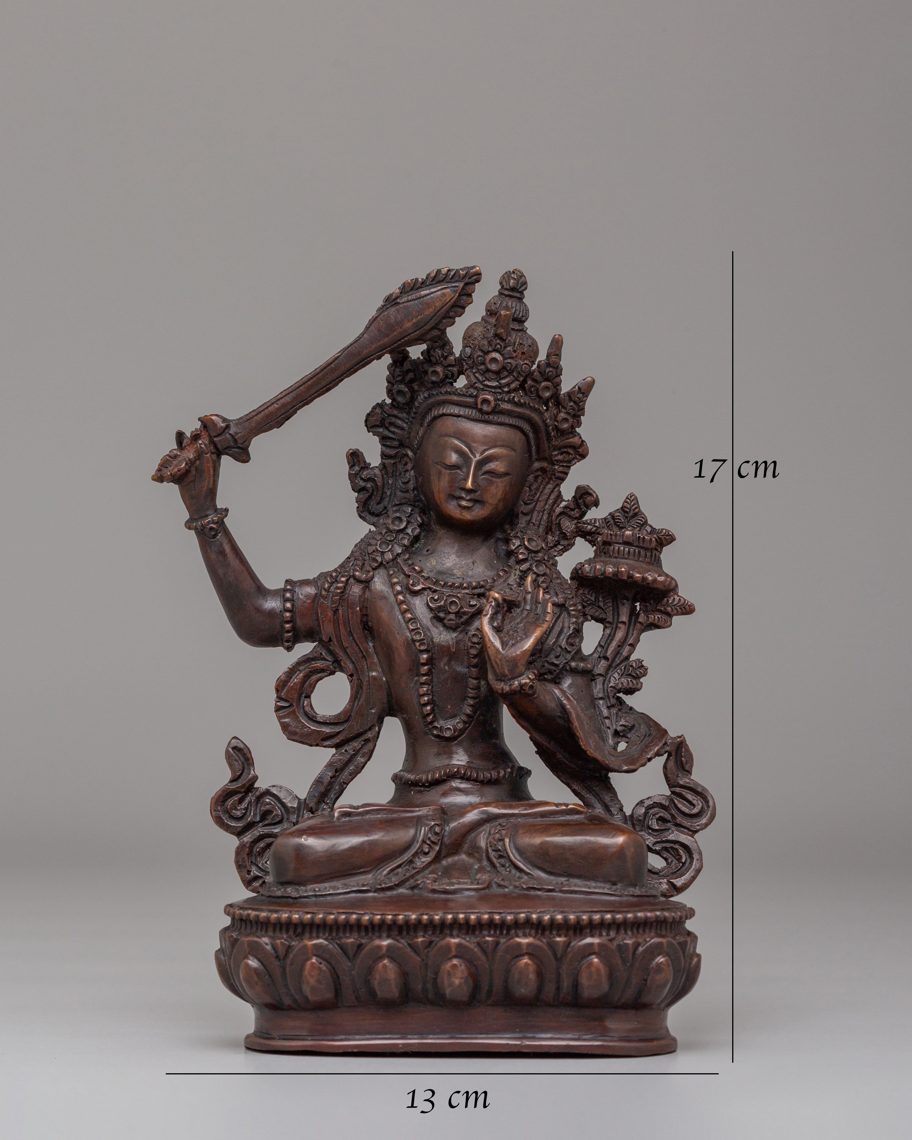 Sacred Manjushri Deity Statue | Symbol of Wisdom and Enlightenment