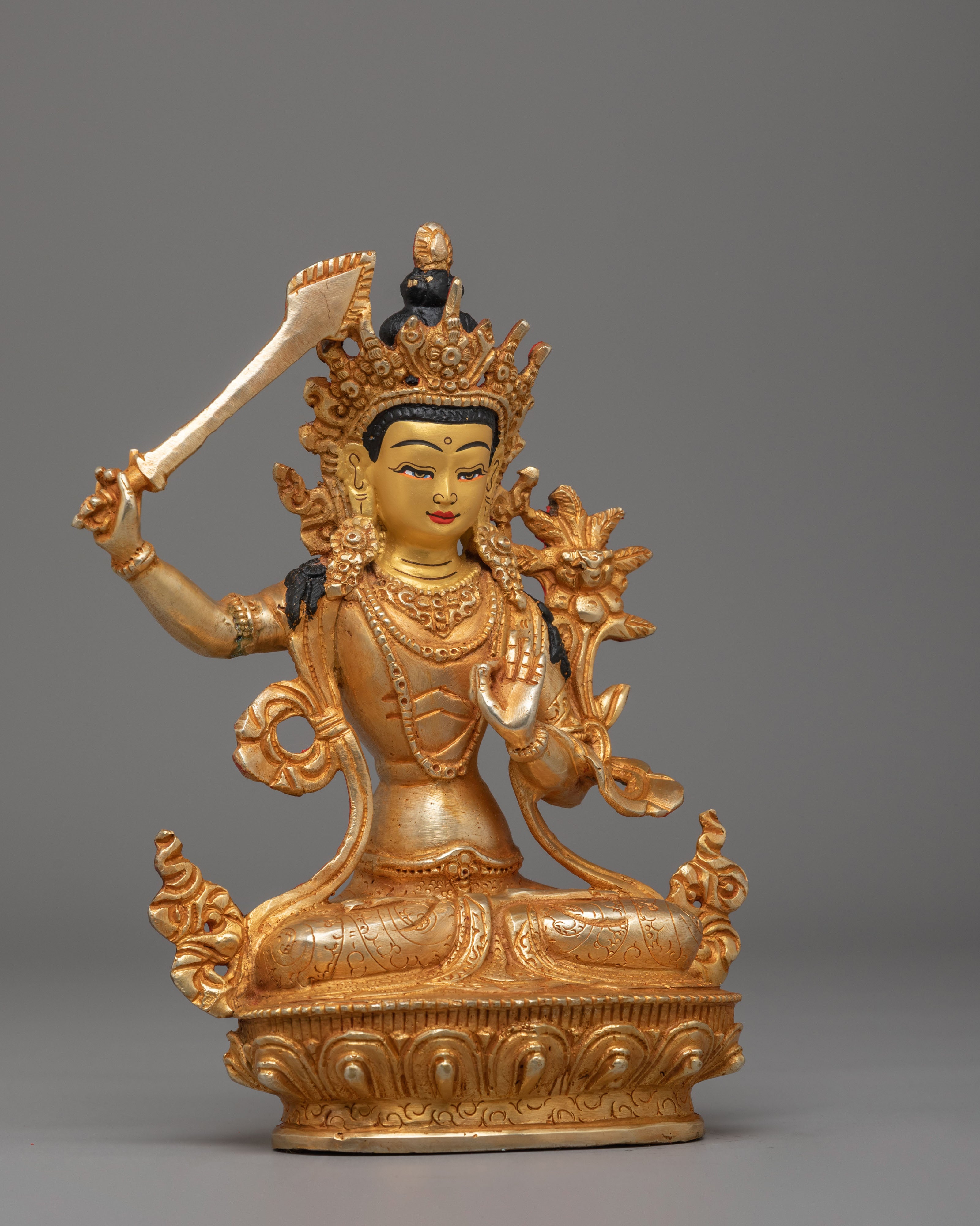 Bodhisattva of Transcendent Manjushri Statue | Wisdom Deity Statue