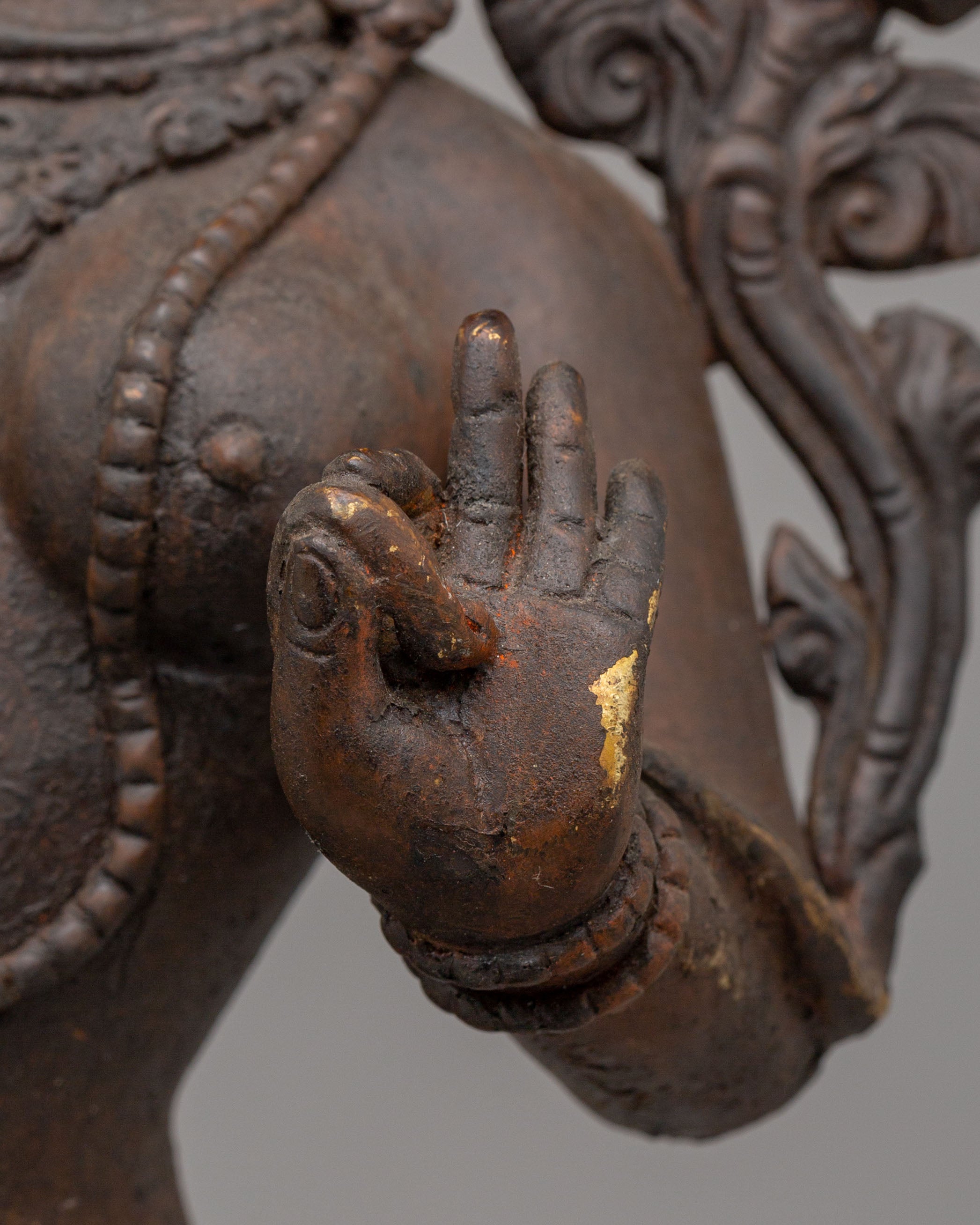 Himalayan Standing Tara Statue | Antique Finish Sculpture