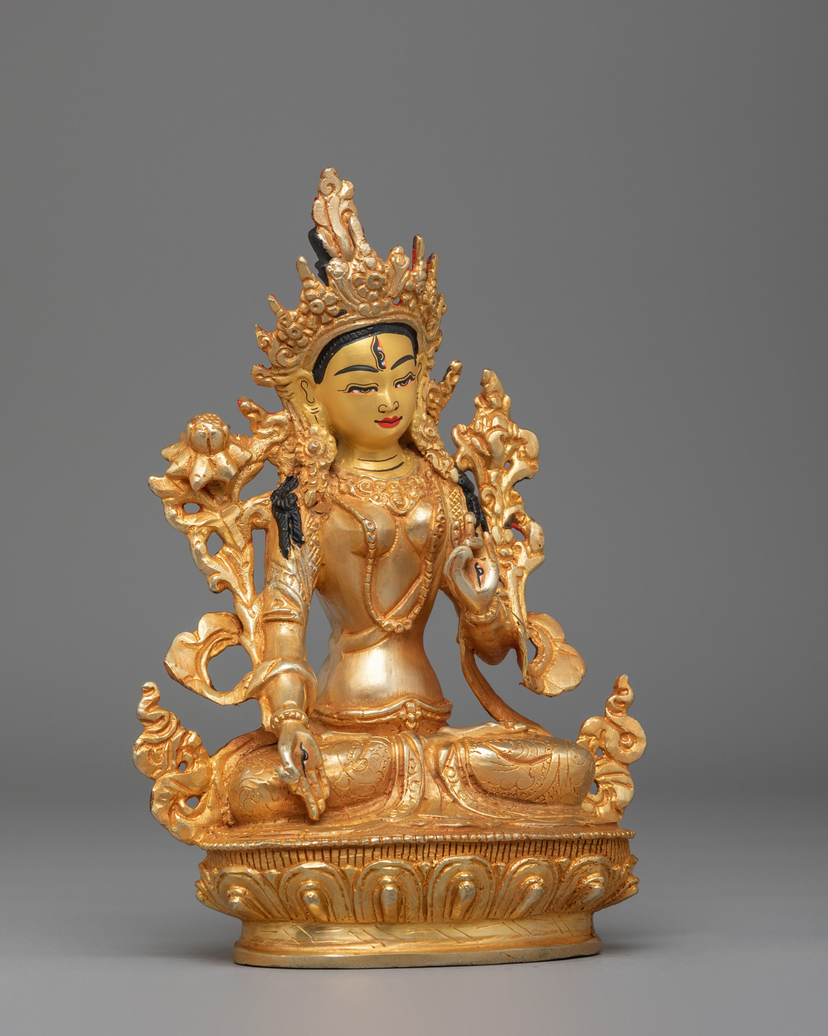 Spiritual White Tara Sculpture | Goddess of Compassion and Healing