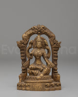 Copper Laxmi Statue: Embodiment of Wealth