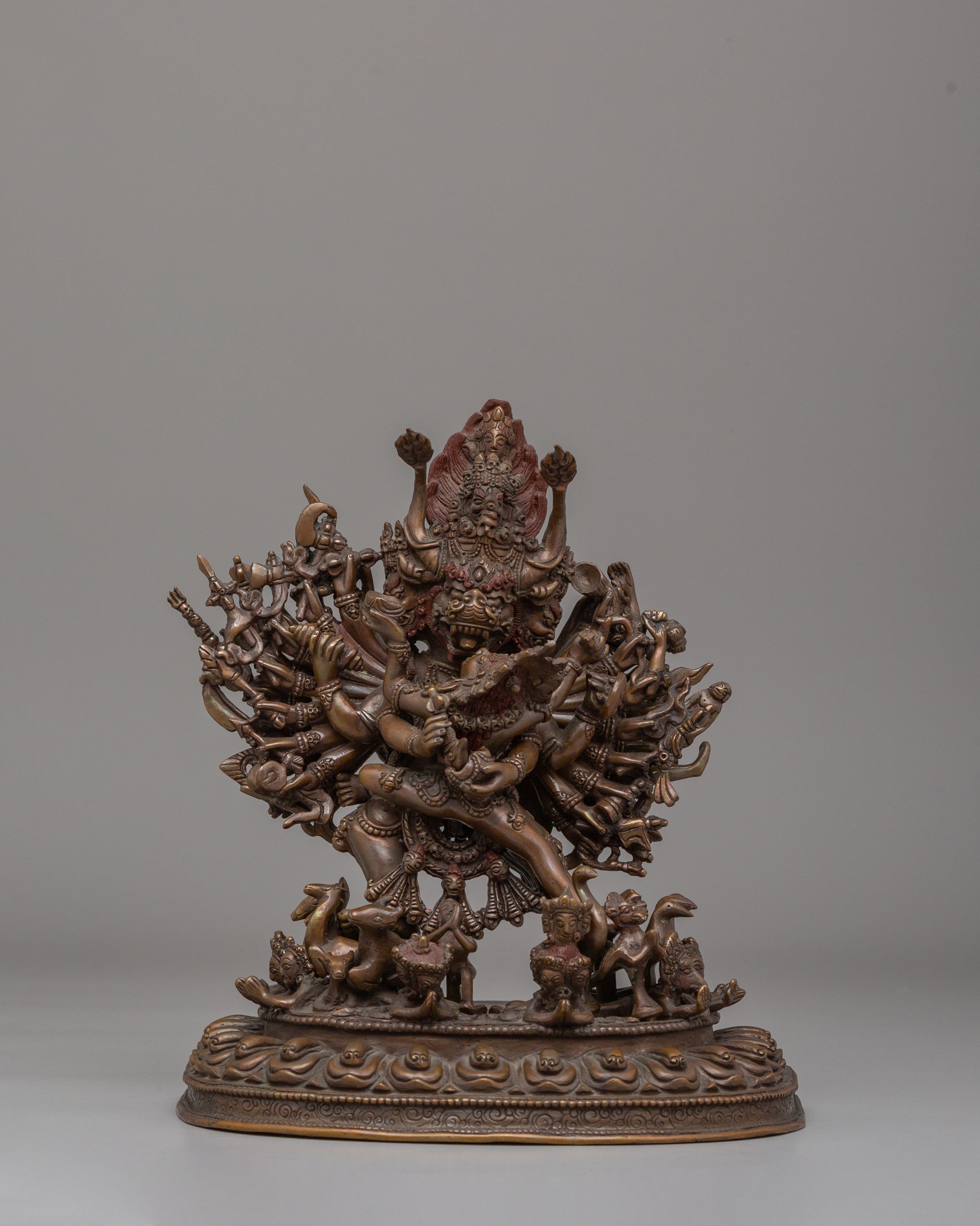 Spiritual Yamantaka Protective Deity Statue | Wrathful Deity Sculpture