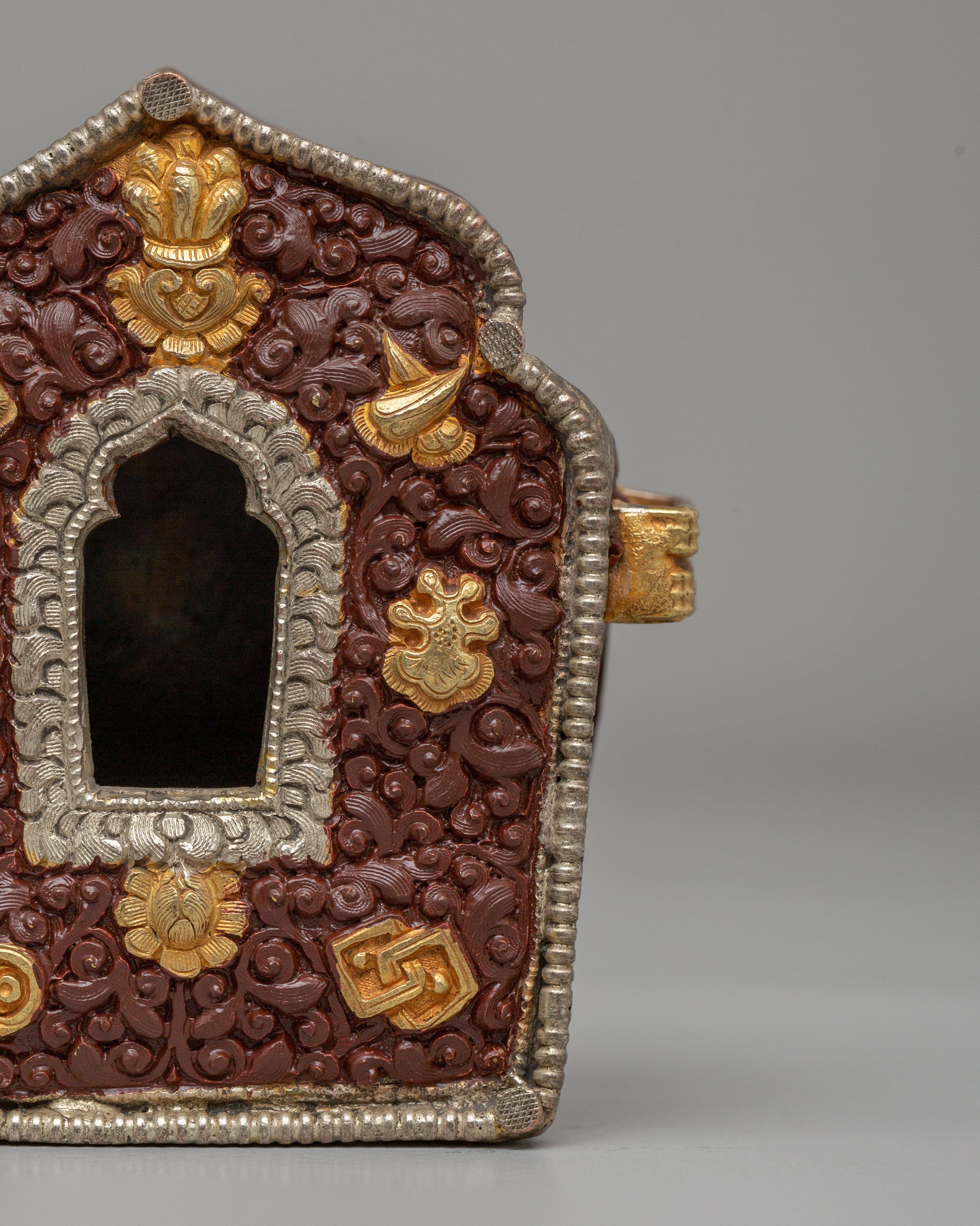 Tibetan Auspicious Symbol Ghau Box | Sacred Ghau Box for Spiritual Practice