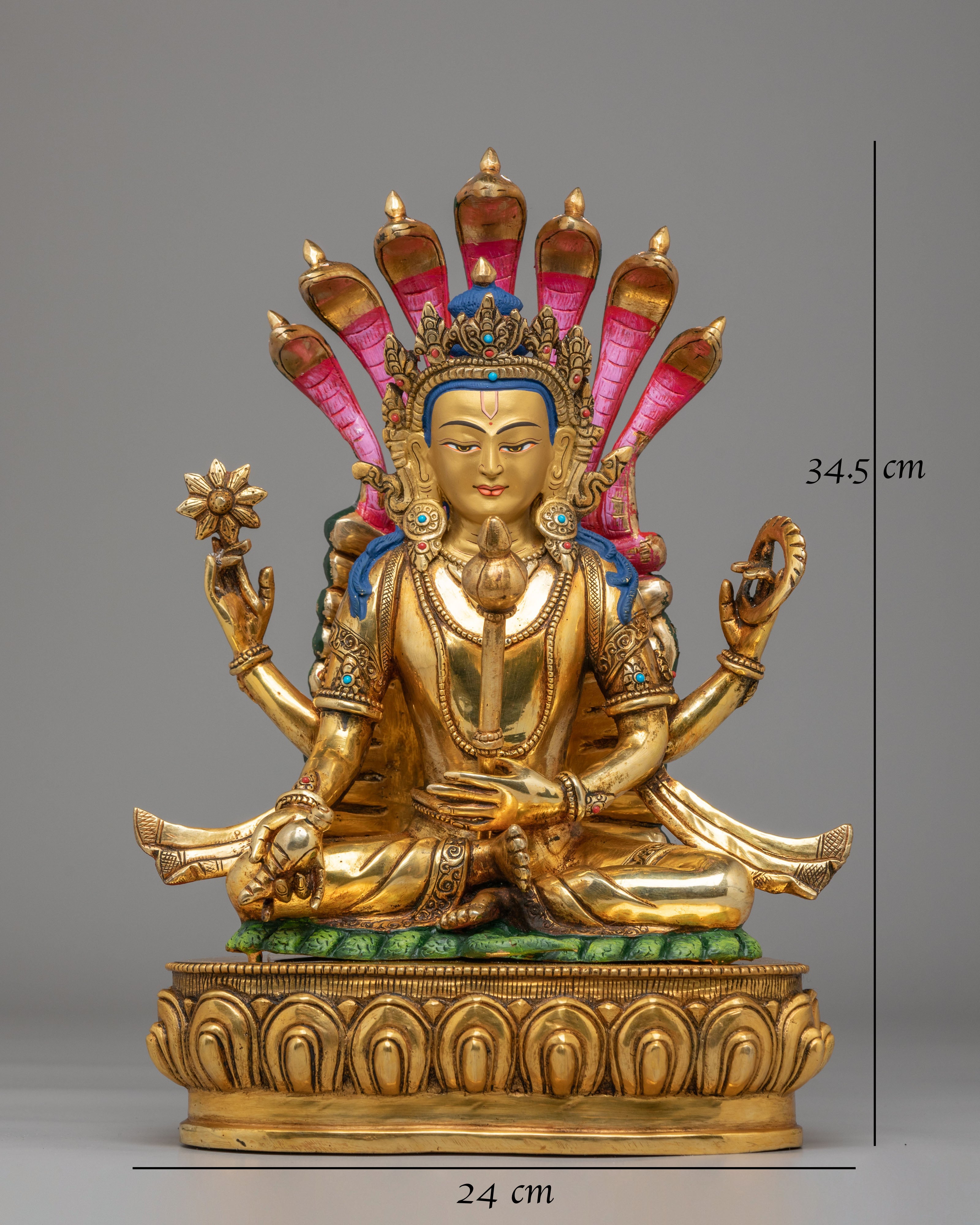 Handcrafted Bishnu Spiritual Figurine | Sacred Home Decor
