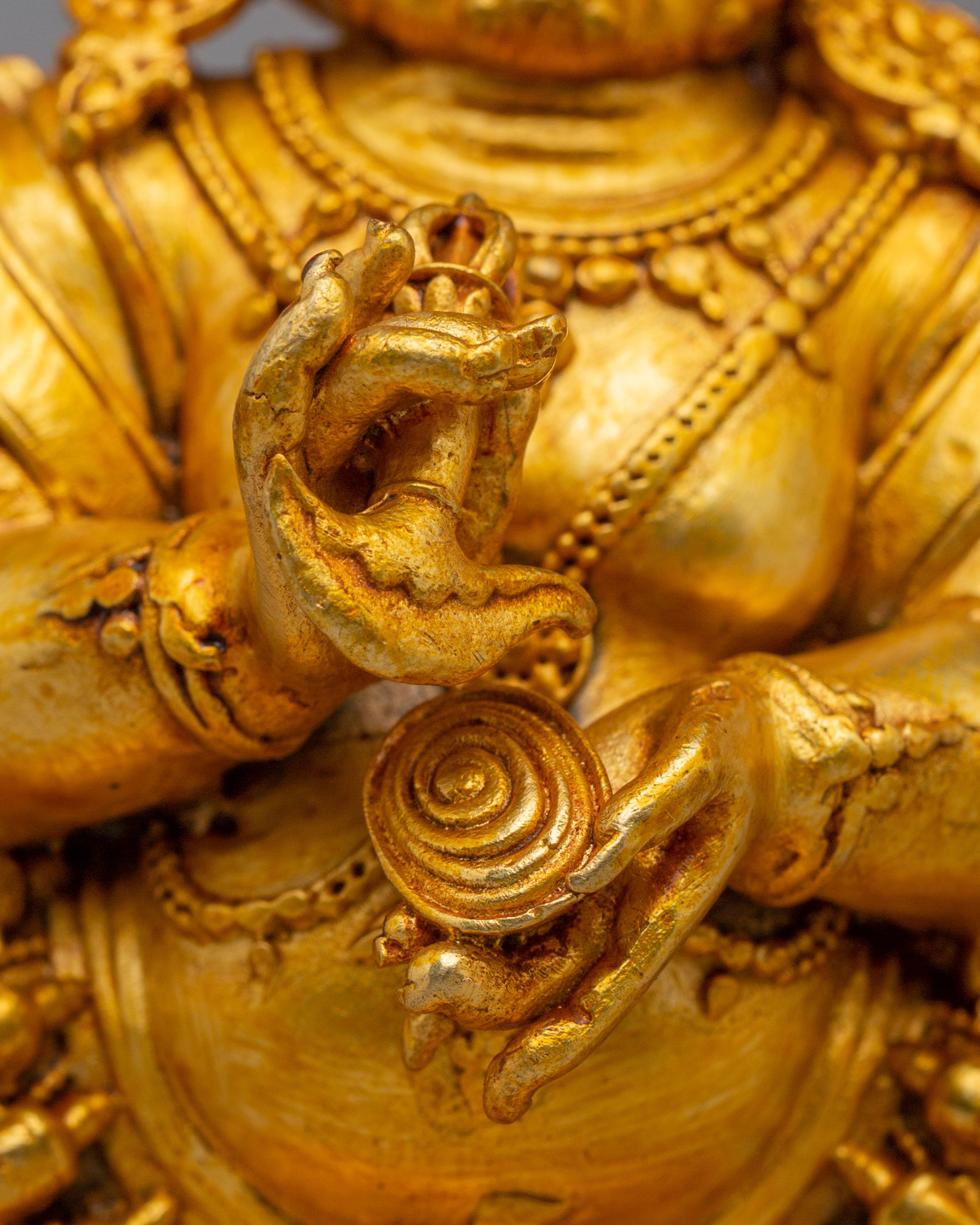 Traditional Buddhist Mahakala Sculpture | Symbol of Power & Protection