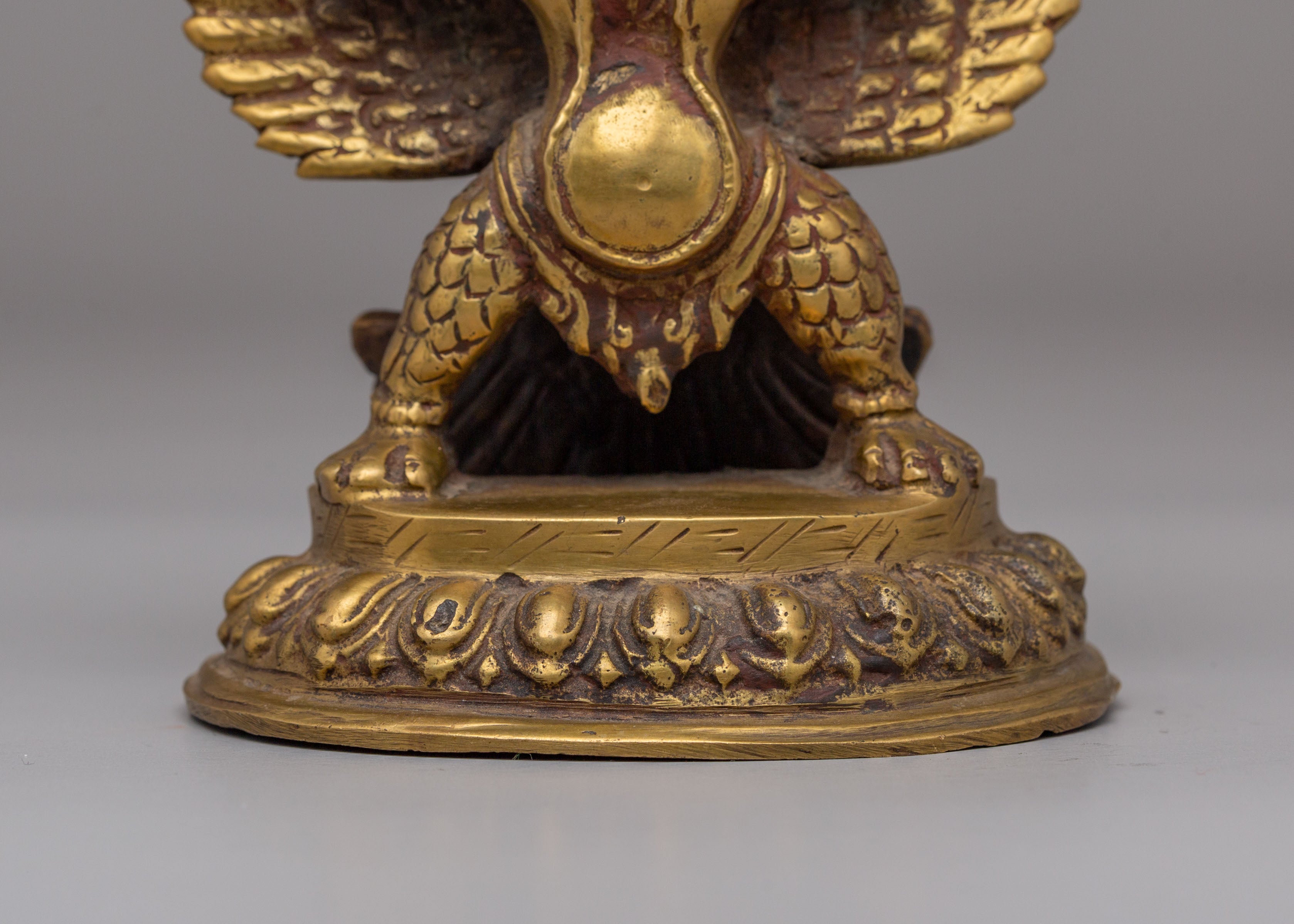 Sacred Guardian Garuda Statue | Handcrafted Brass Deity Figurine