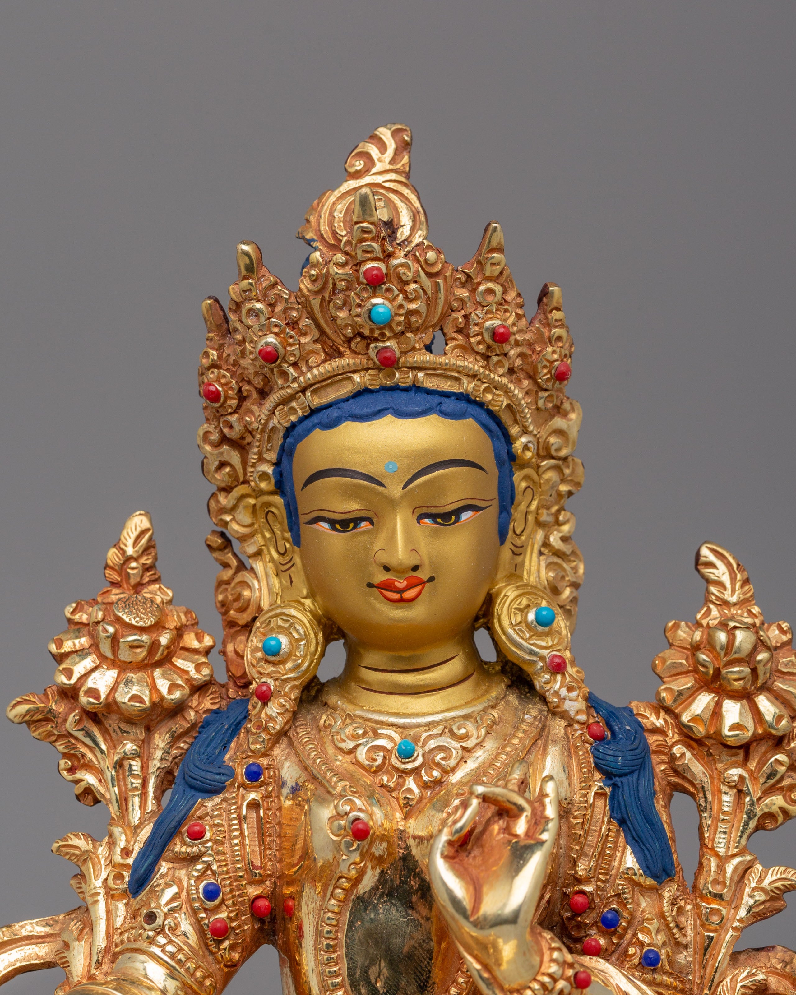 Himalayan Compassion Green Tara Statue | Divine Feminine Wisdom Art