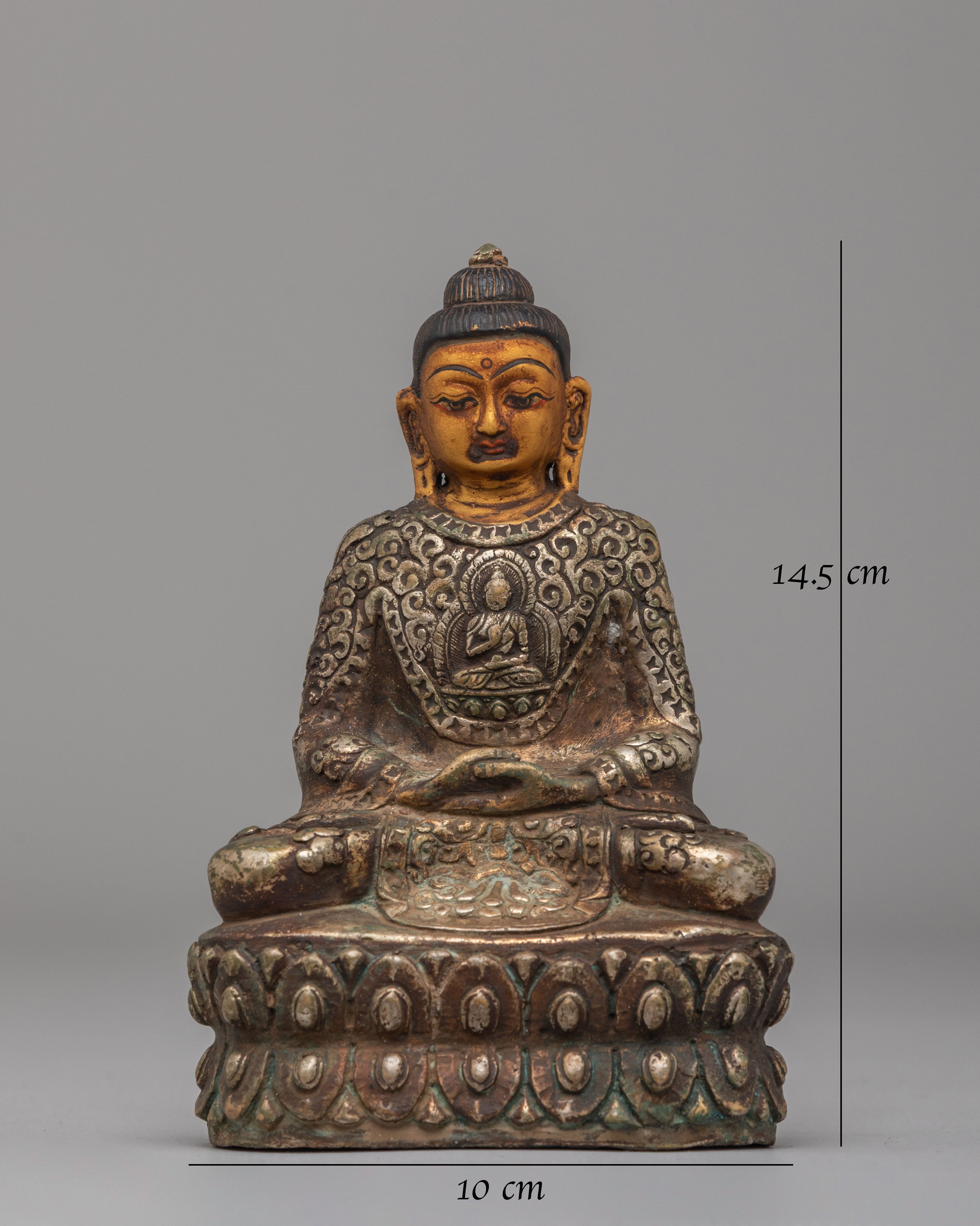 Amitabha Buddha of Infinite Light Statue | Antique Finish Buddhist Art