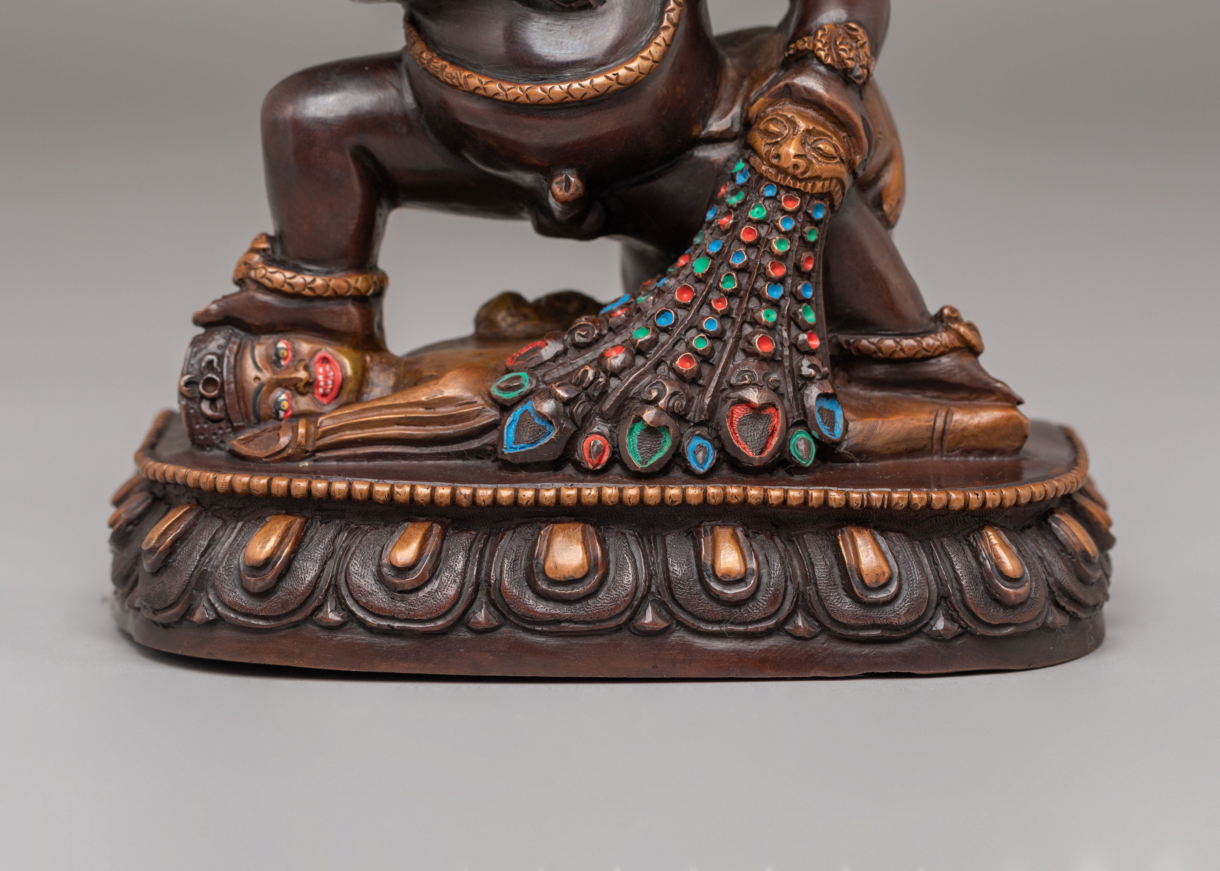 Himalayan Black Dzambhala Statue | Buddhist Wealth Deity