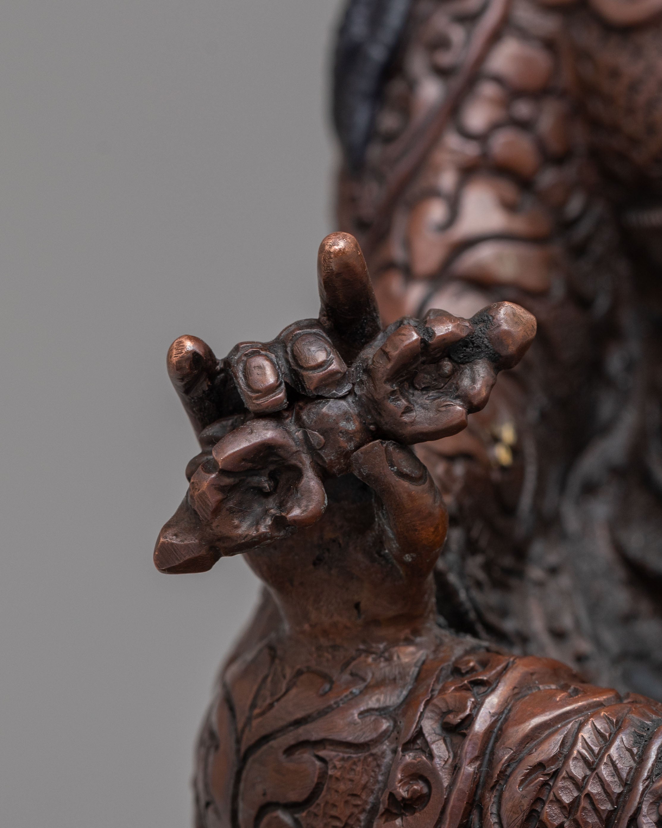 Sacred Padmasambhava Deity Sculpture | Sacred Tibetan Decor