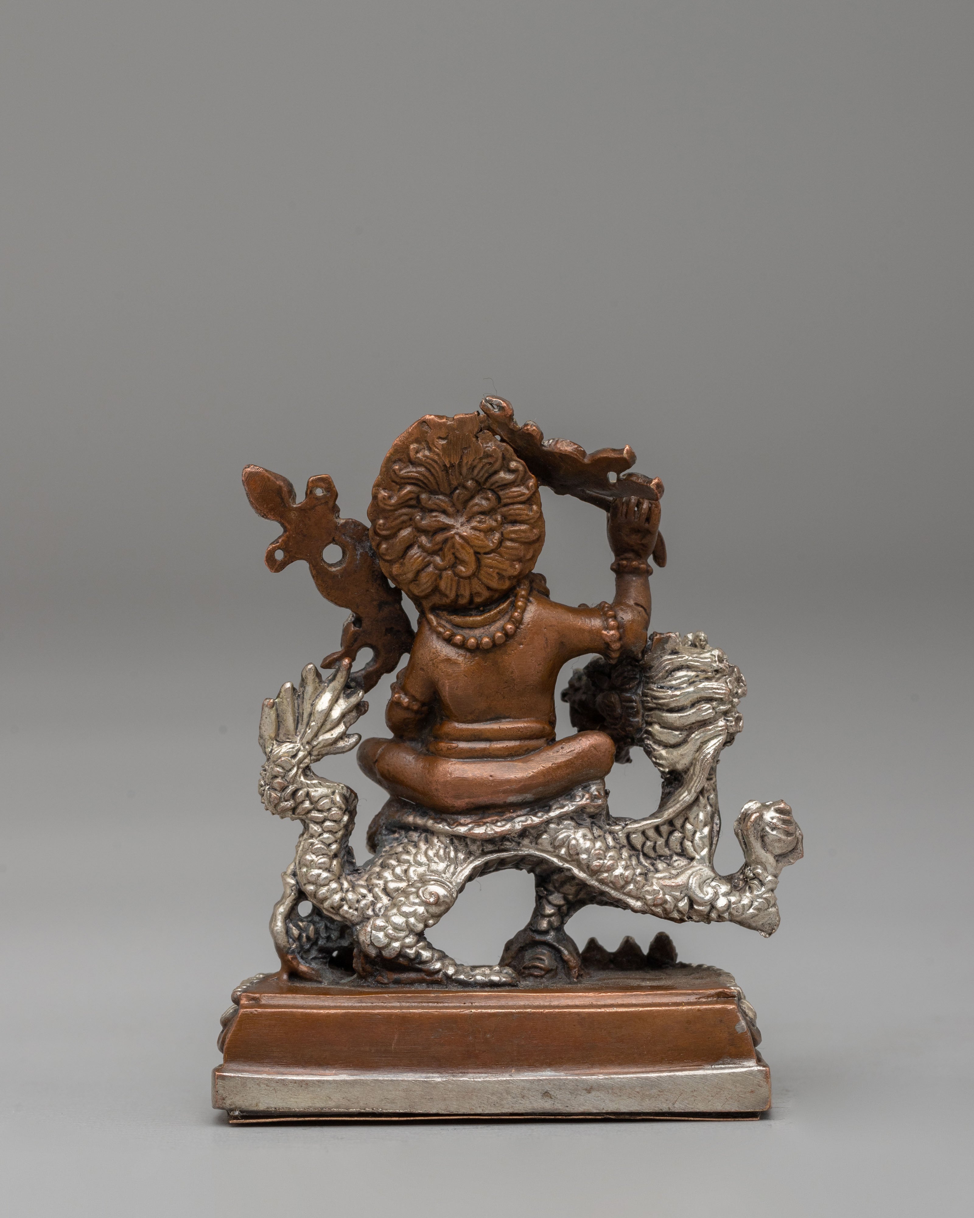 White Dzambhala Deity Statue | Buddhist Wealth God Sculpture
