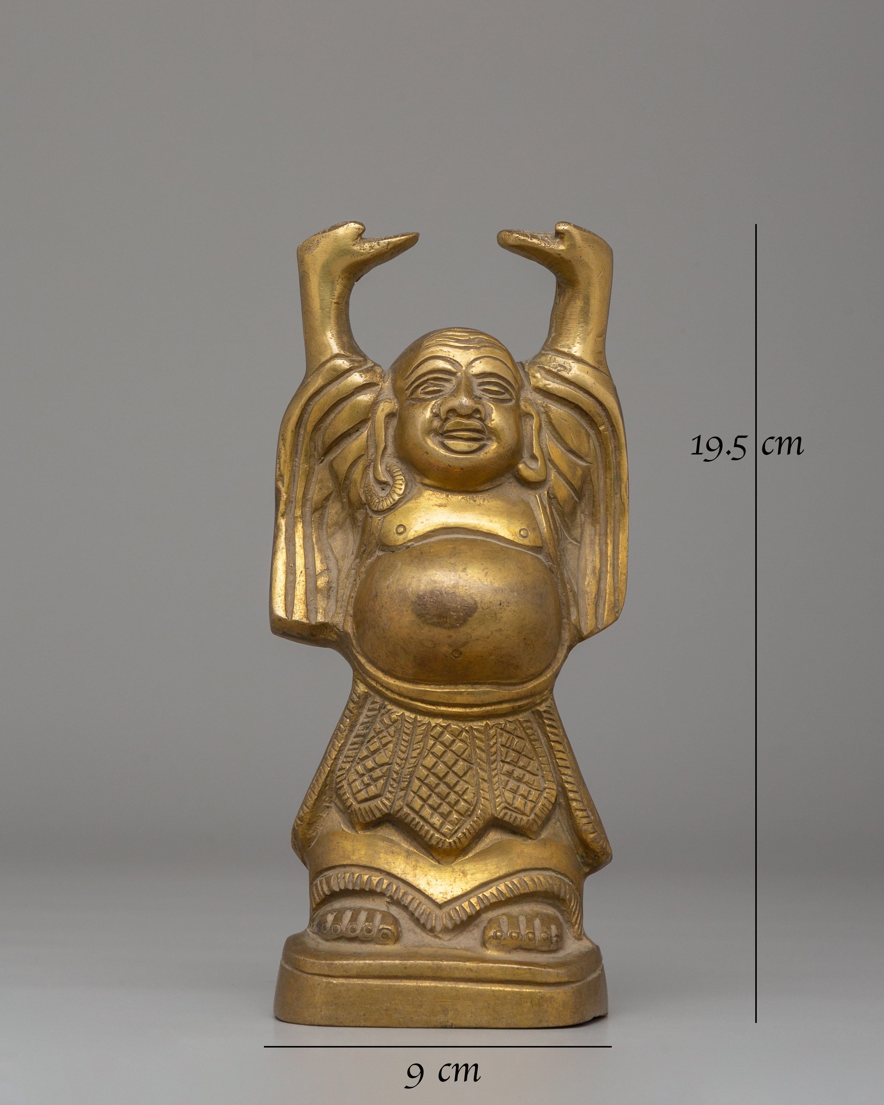 Tibetan Laughing Buddha Statue | Traditional Decor