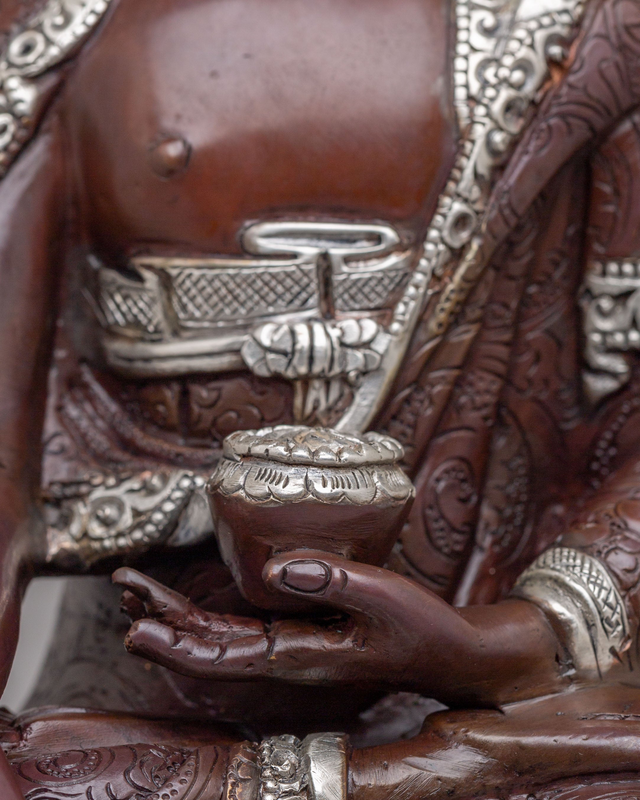 Dharma Guru Shakyamuni Buddha Statue | Tibetan Meditation Sculpture
